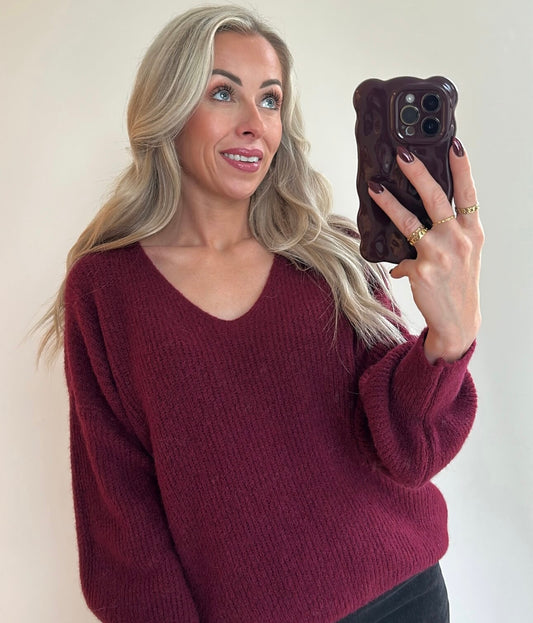 POSIE Pull - bordeaux
