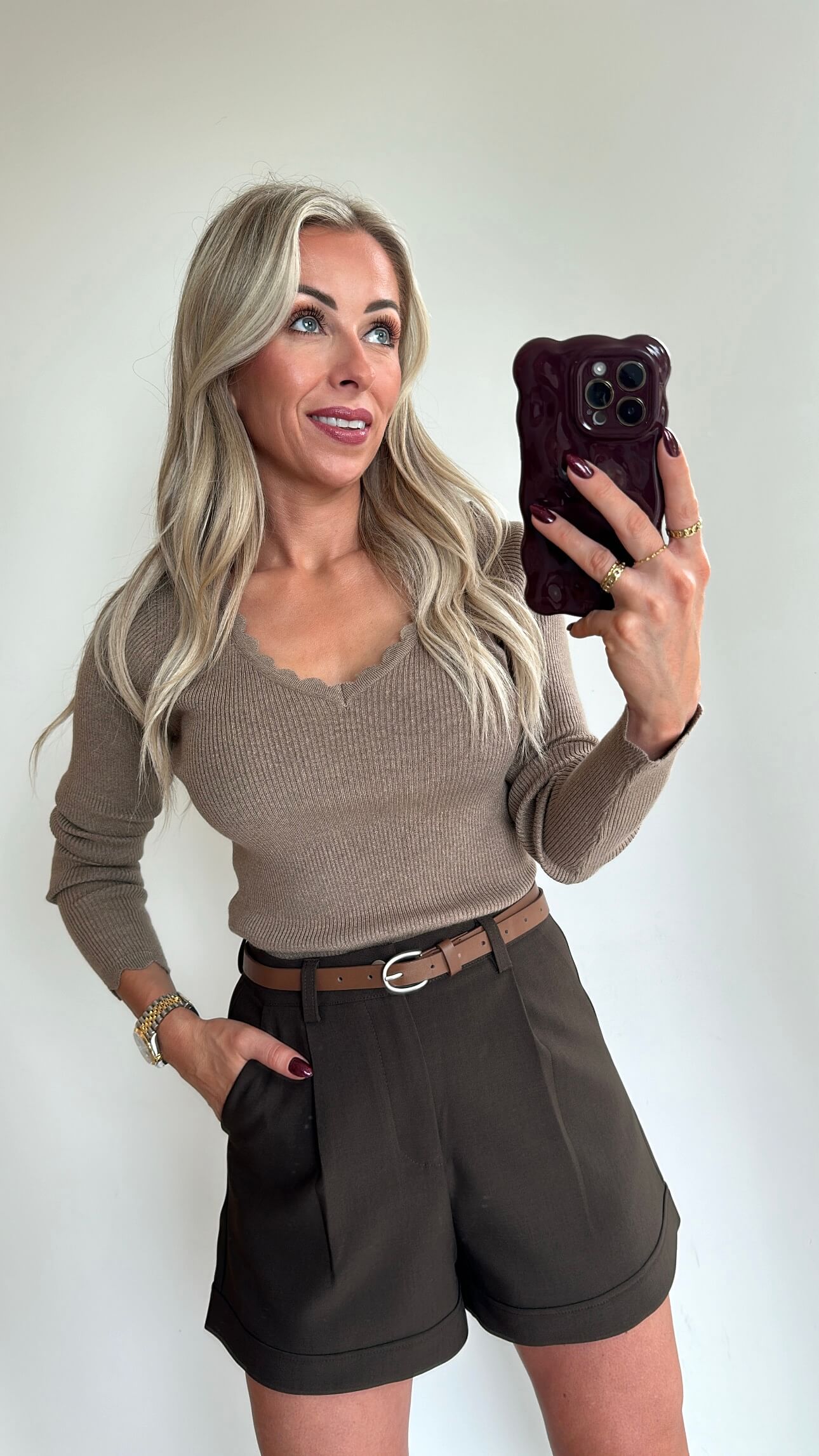 TILLIE Top - taupe