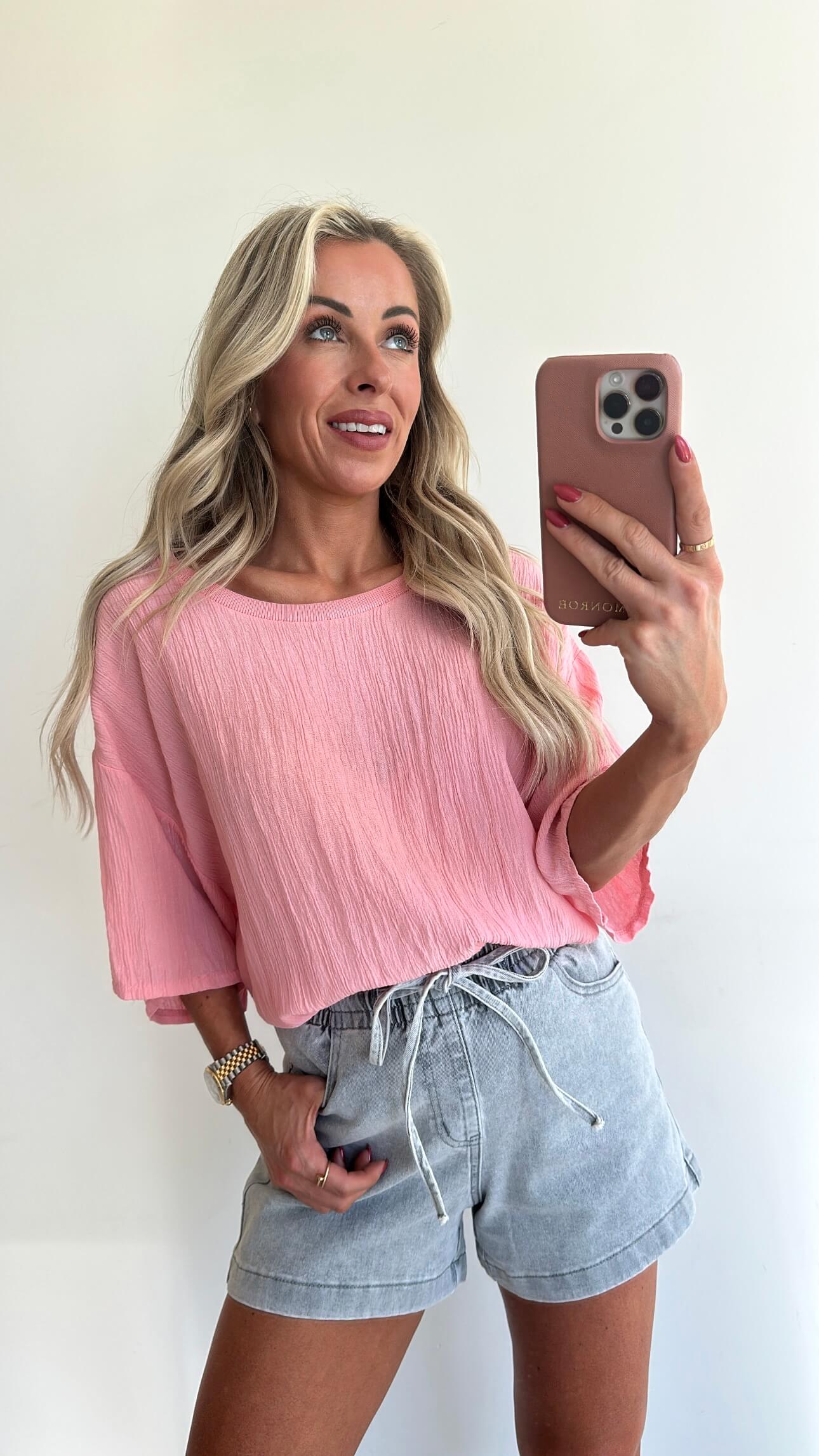 SHIMMER Blouse - peach