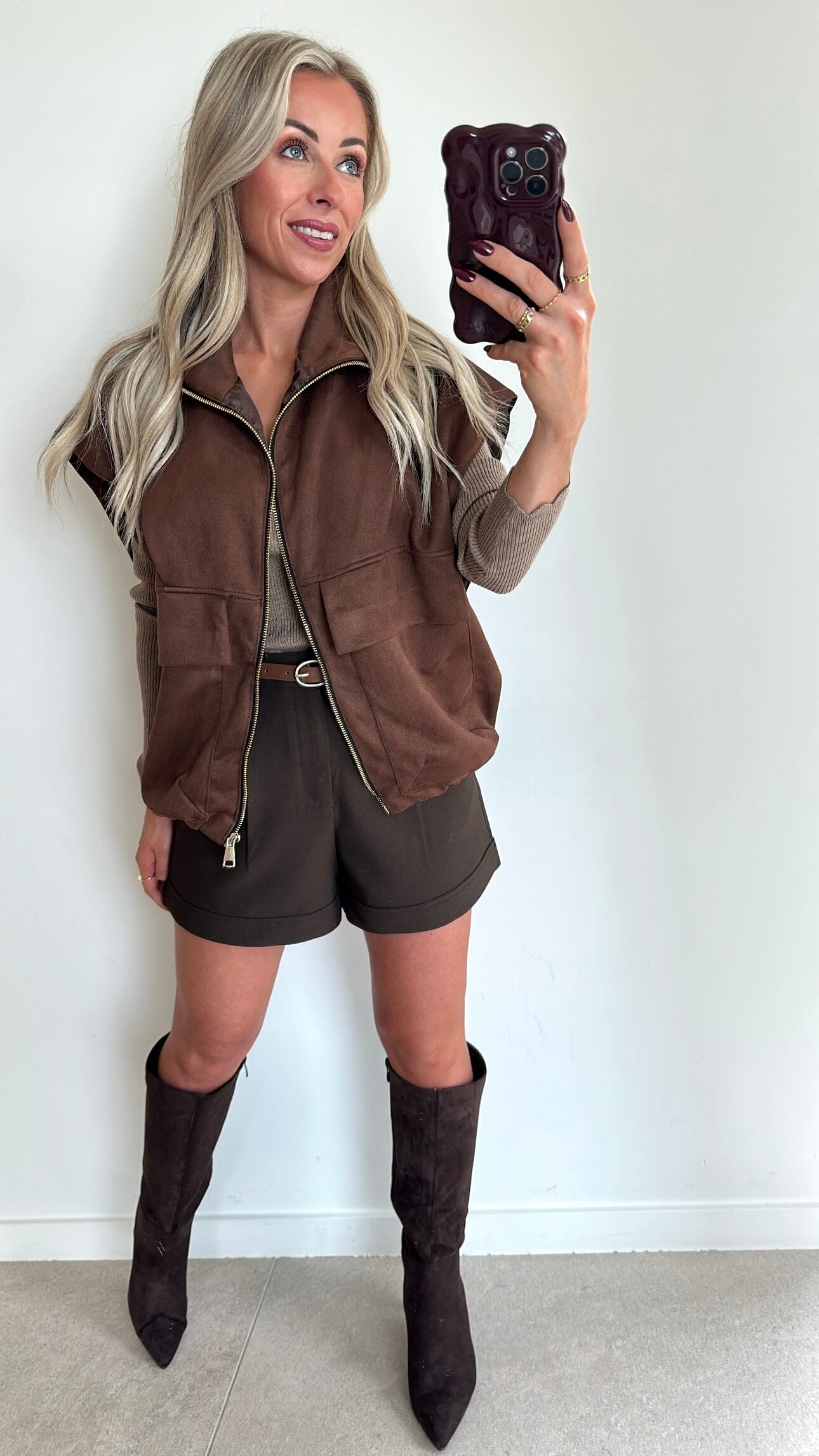 GAELLE Gilet - camel