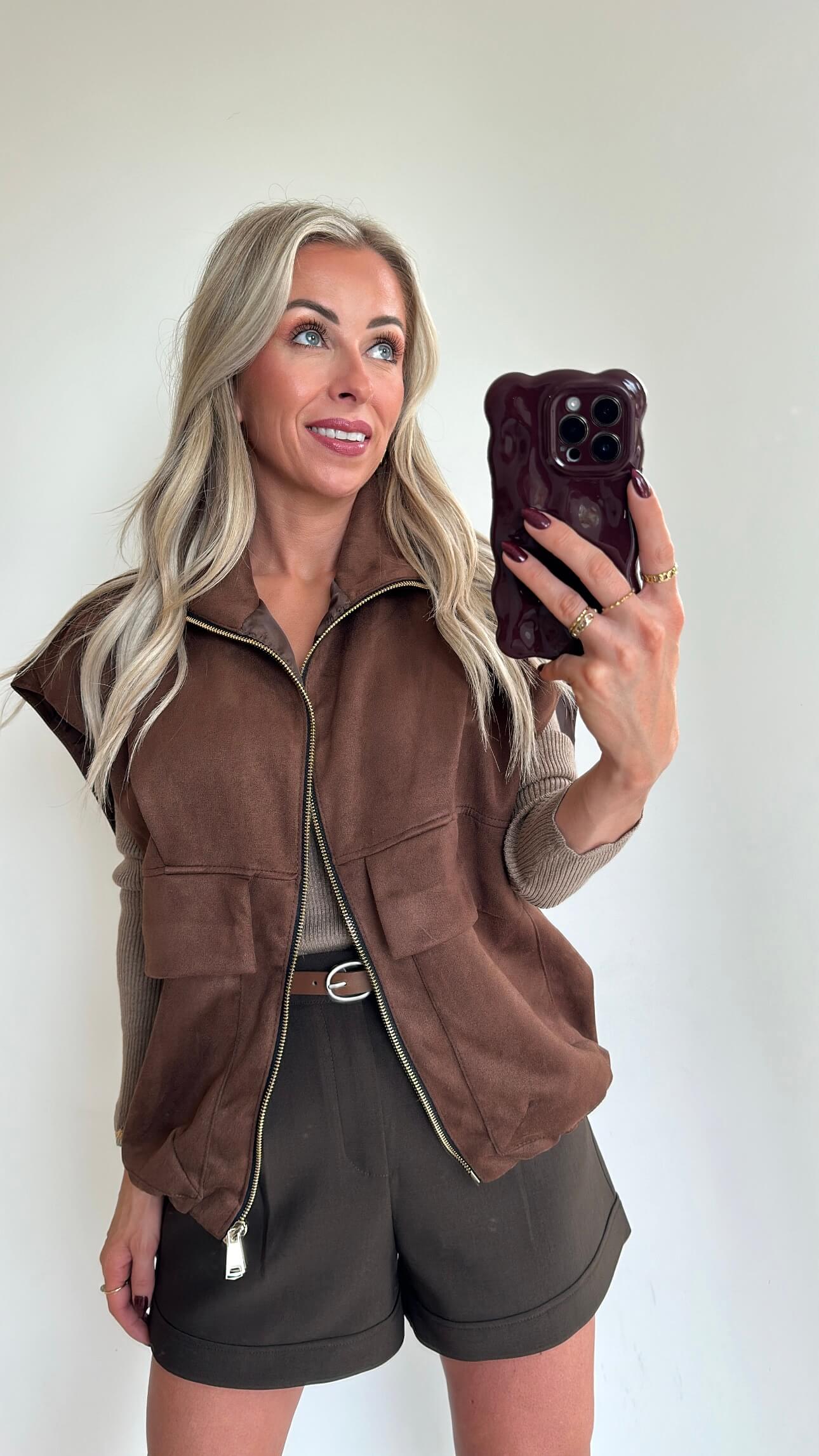 GAELLE Gilet - camel