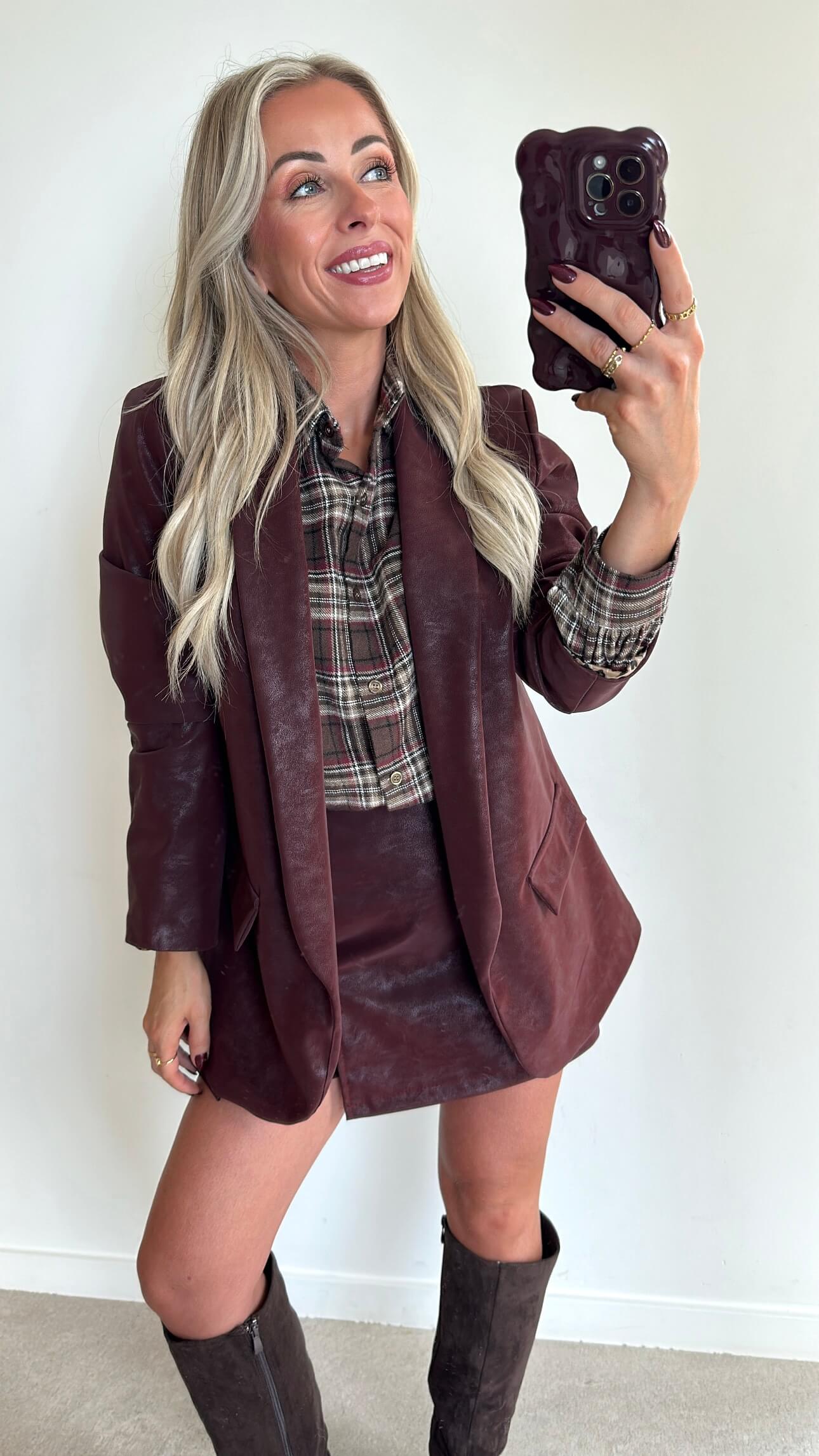 MAY Blazer - bordeaux