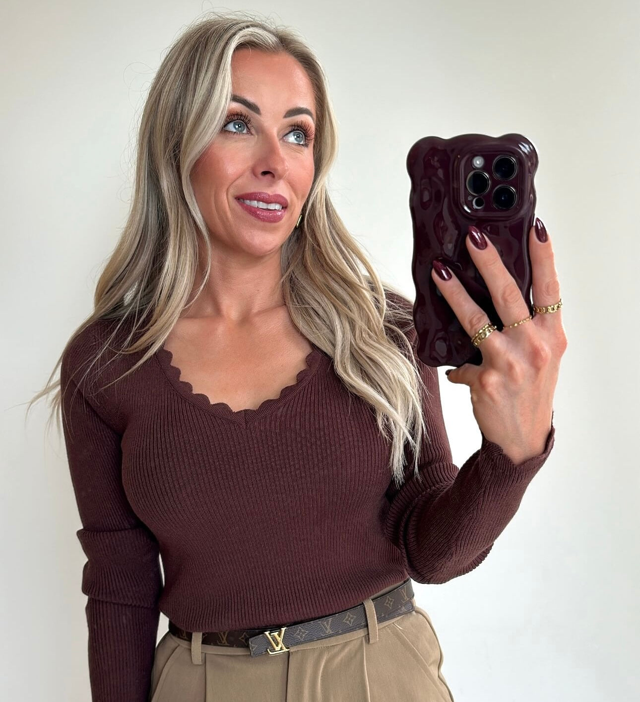 TILLIE Top - choco brown