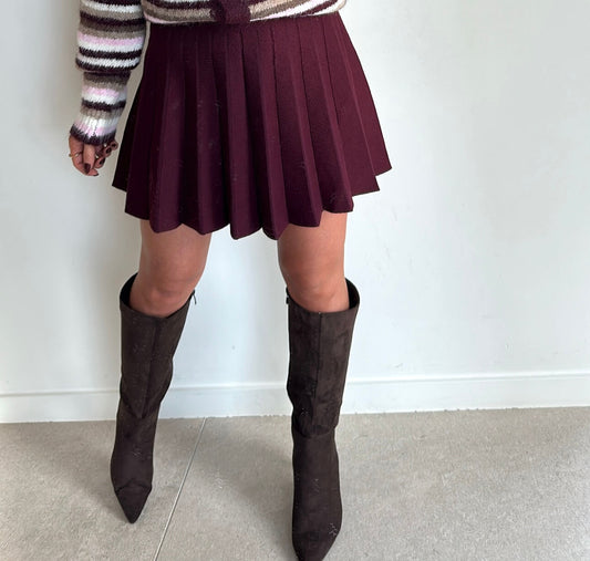 SASSIE Skirt - burgundy