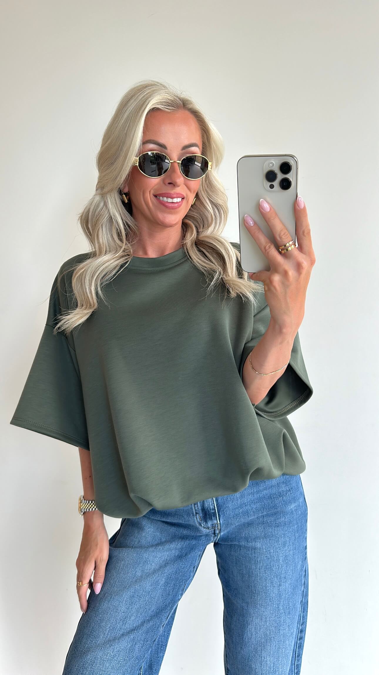 TAMMIE Sweat Top - khaki