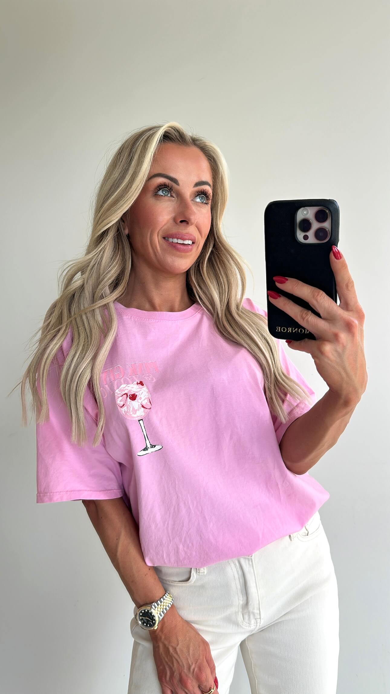 PINK GIN T-shirt - light pink