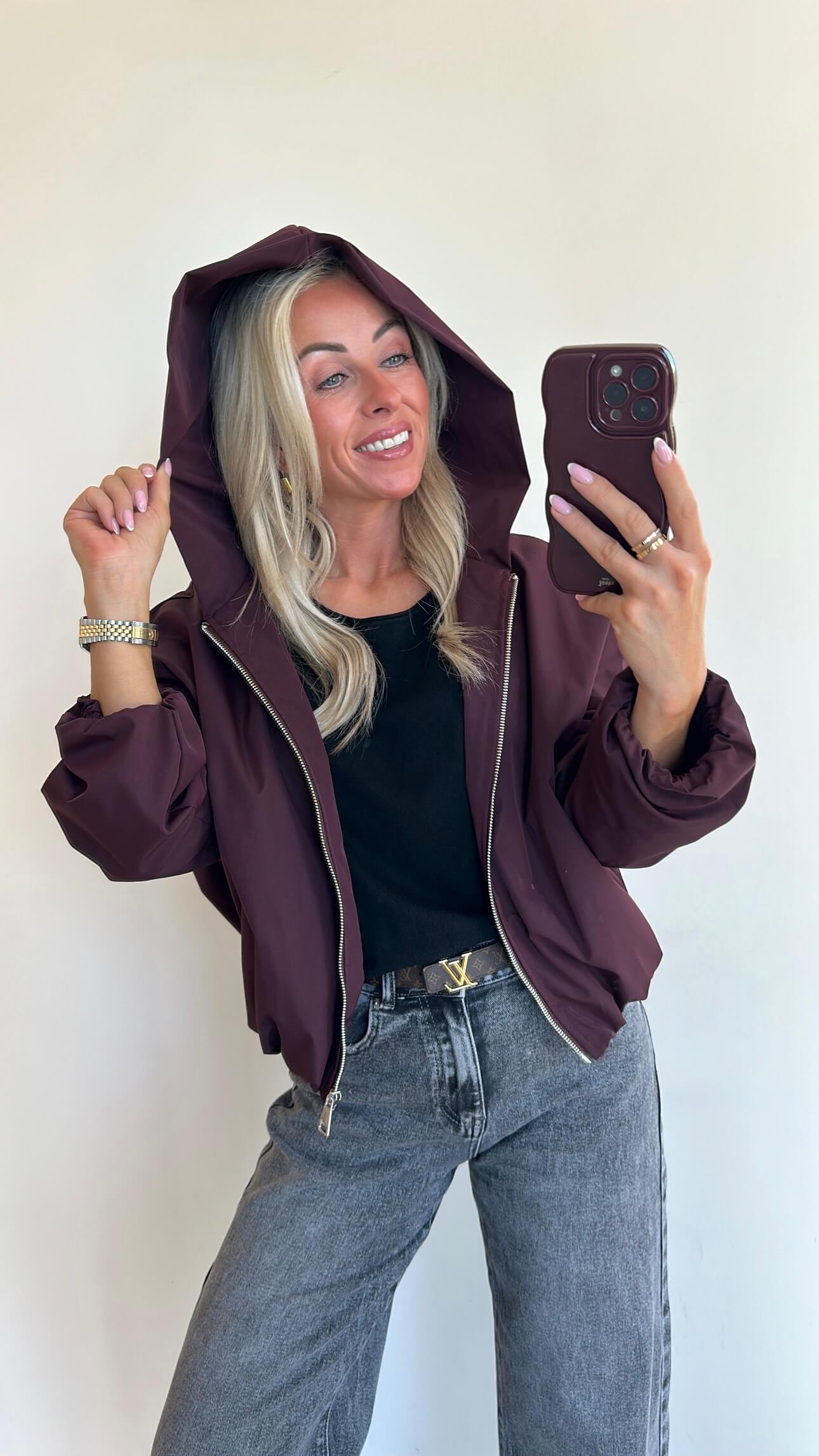 RUBI Rain Coat - burgundy