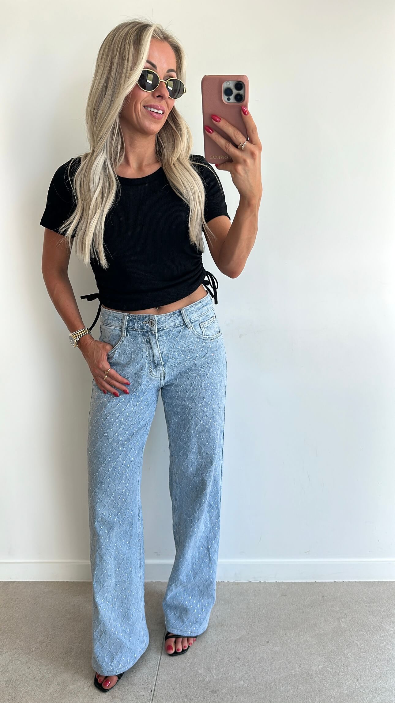 PERFECT CROP Top - black