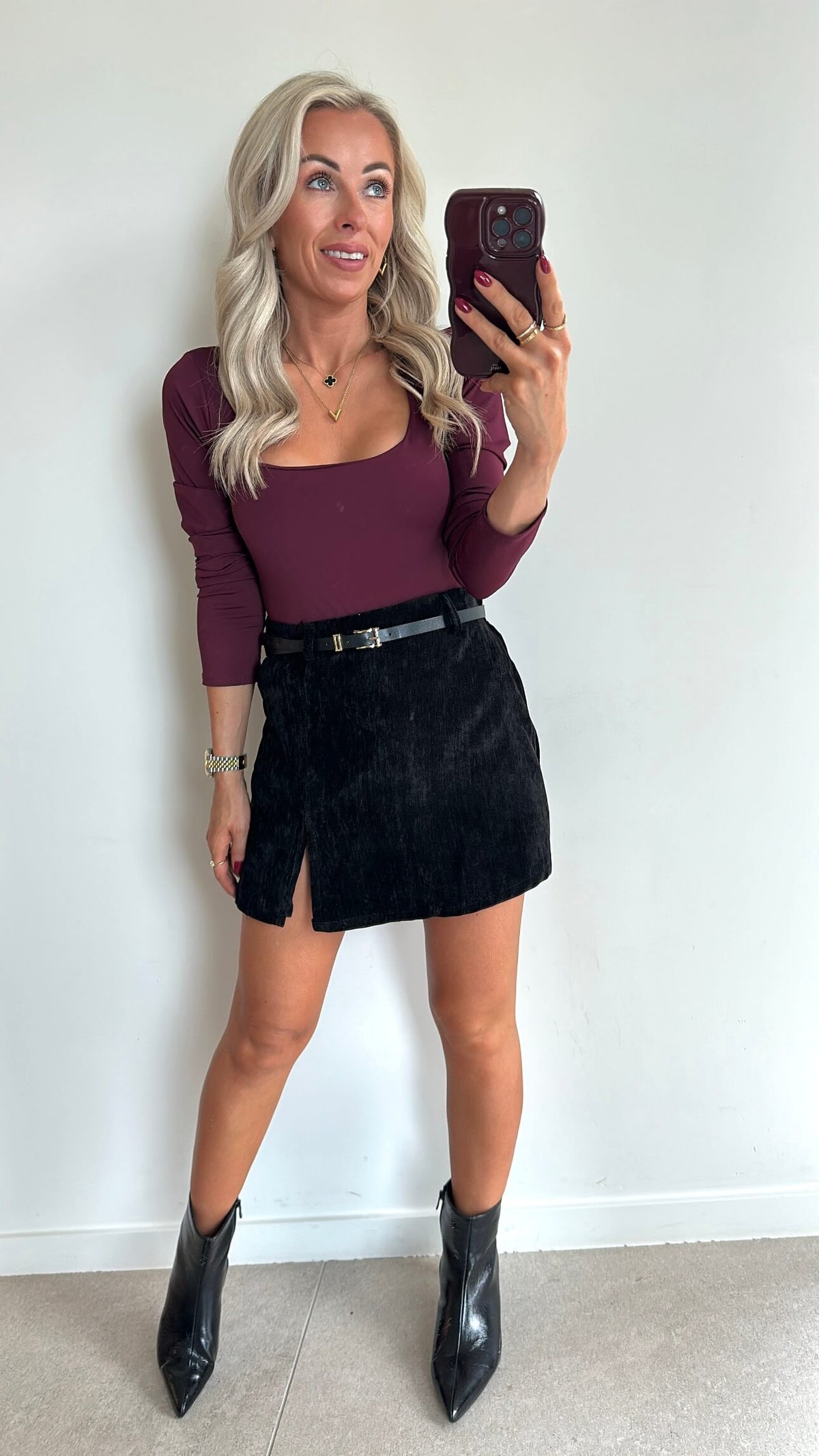 VELVET Skort - black