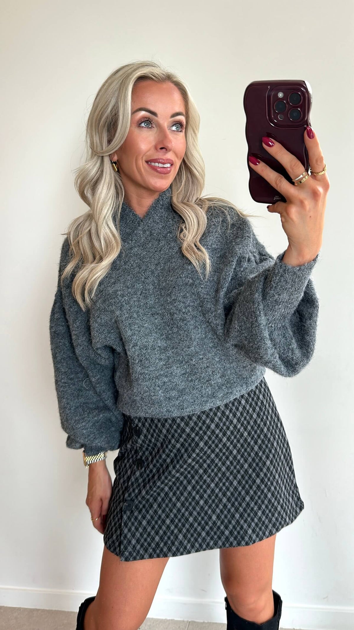 SOLANGE Skort - grey