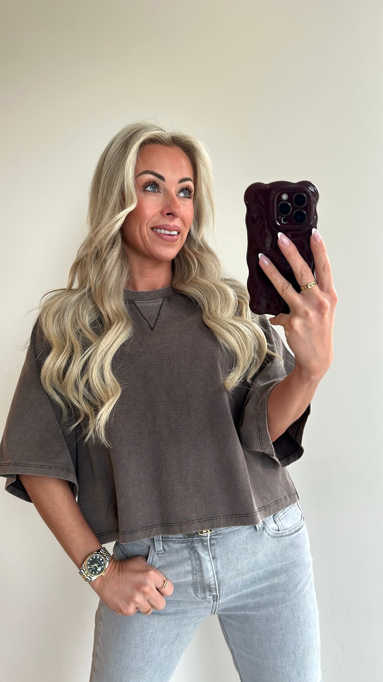 SUE Sweat Top - taupe