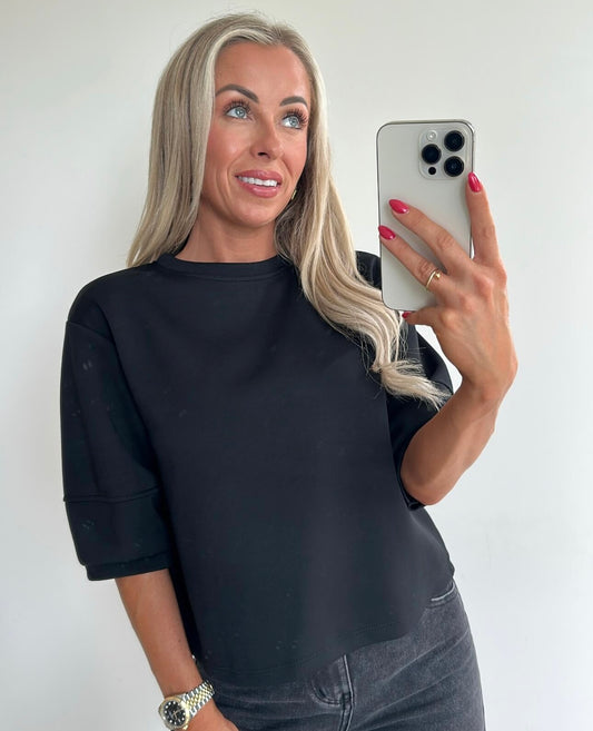 SANDIE Sweat Top - black