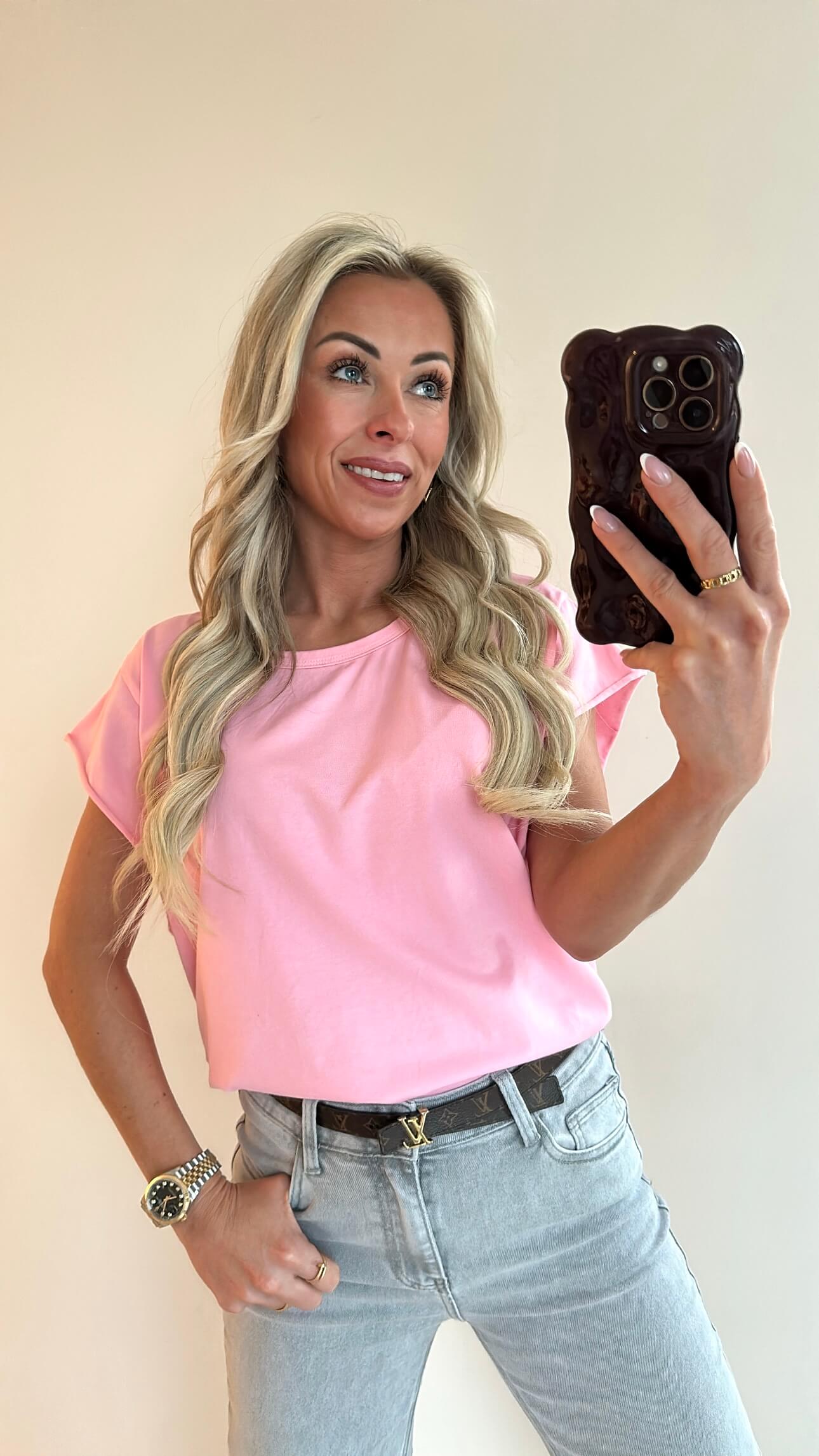 NOVIE T-shirt - candy pink