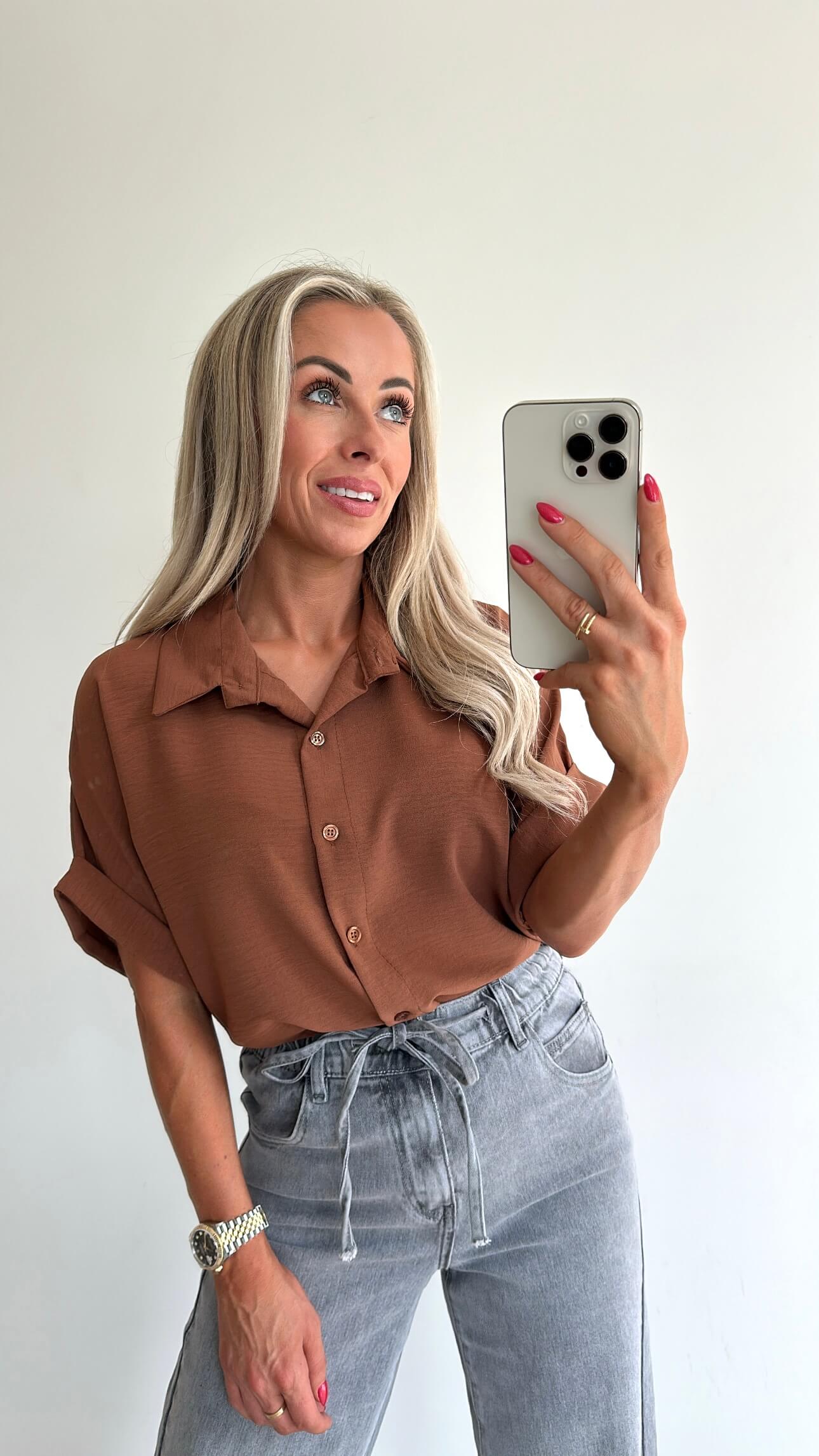 MOLLIE Blouse - camel