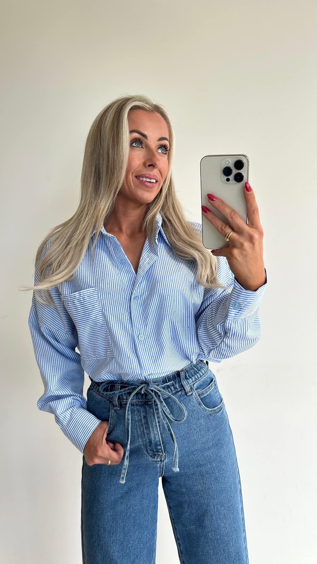 BELLIE Blouse - light blue