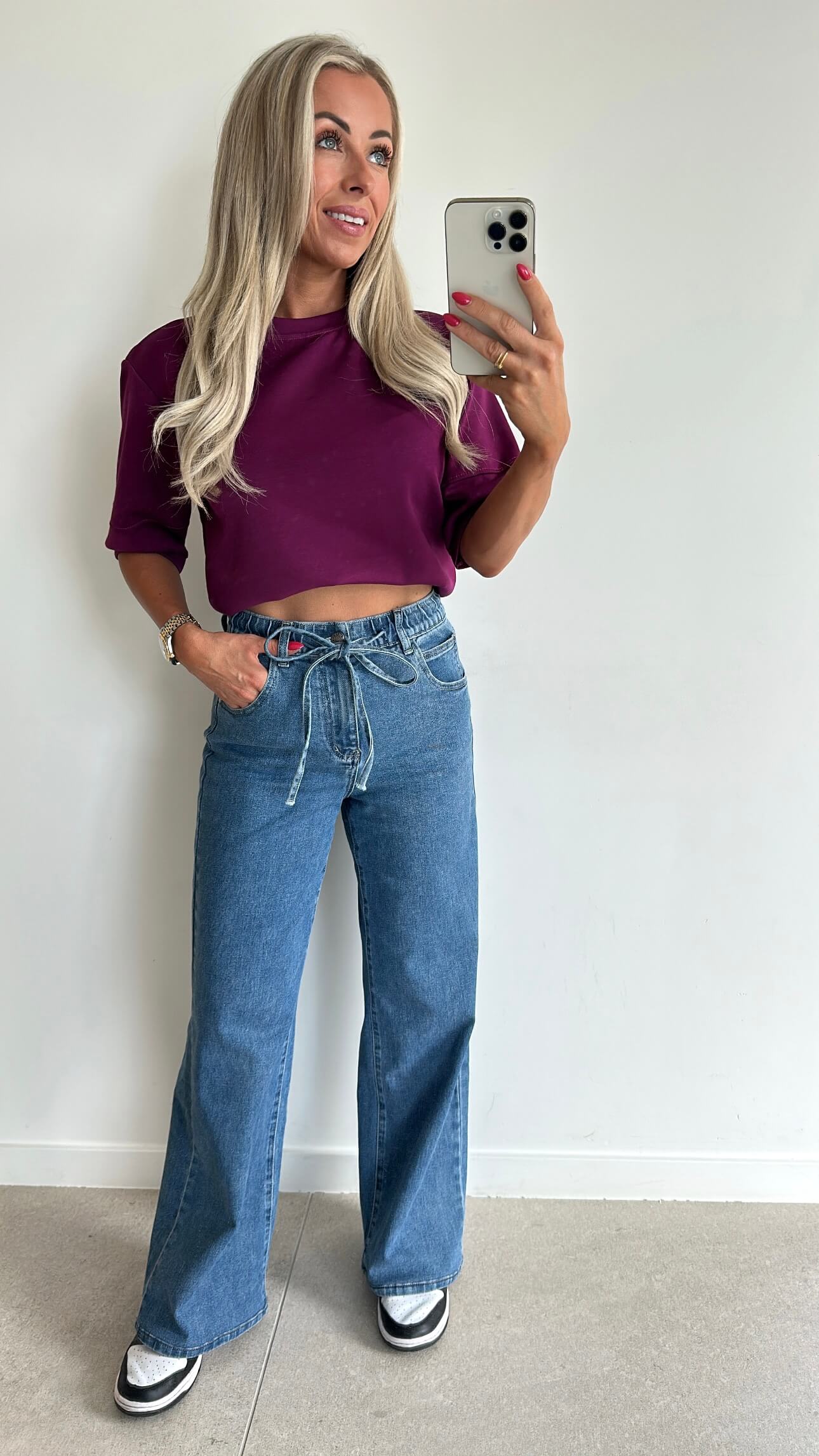 SANDIE Sweat Top - plum