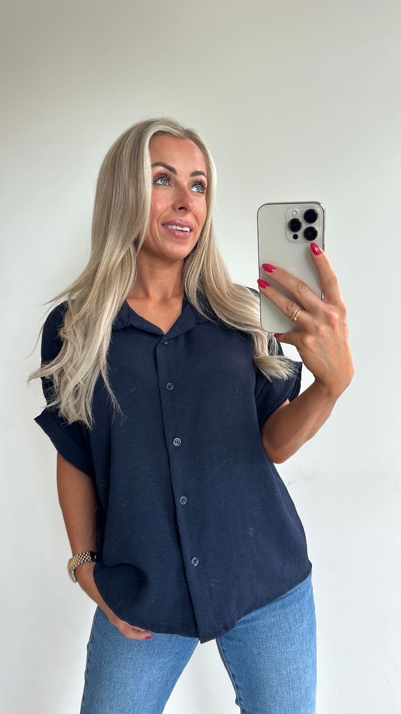 MOLLIE Blouse - navy