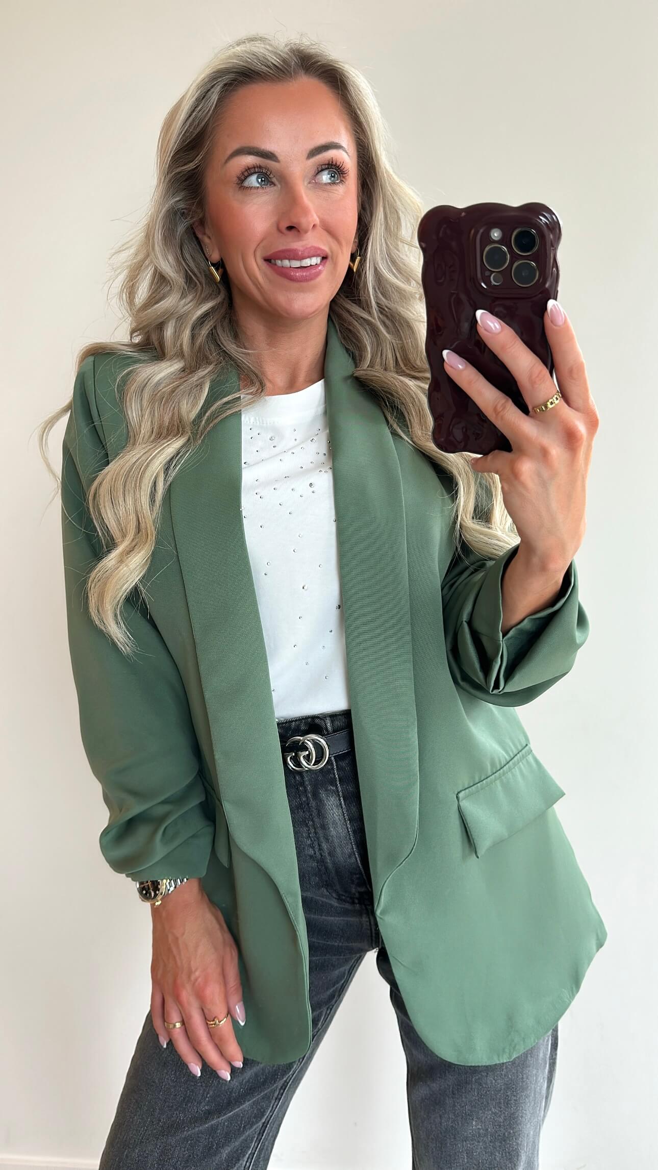 BILLIE Blazer - gucci green