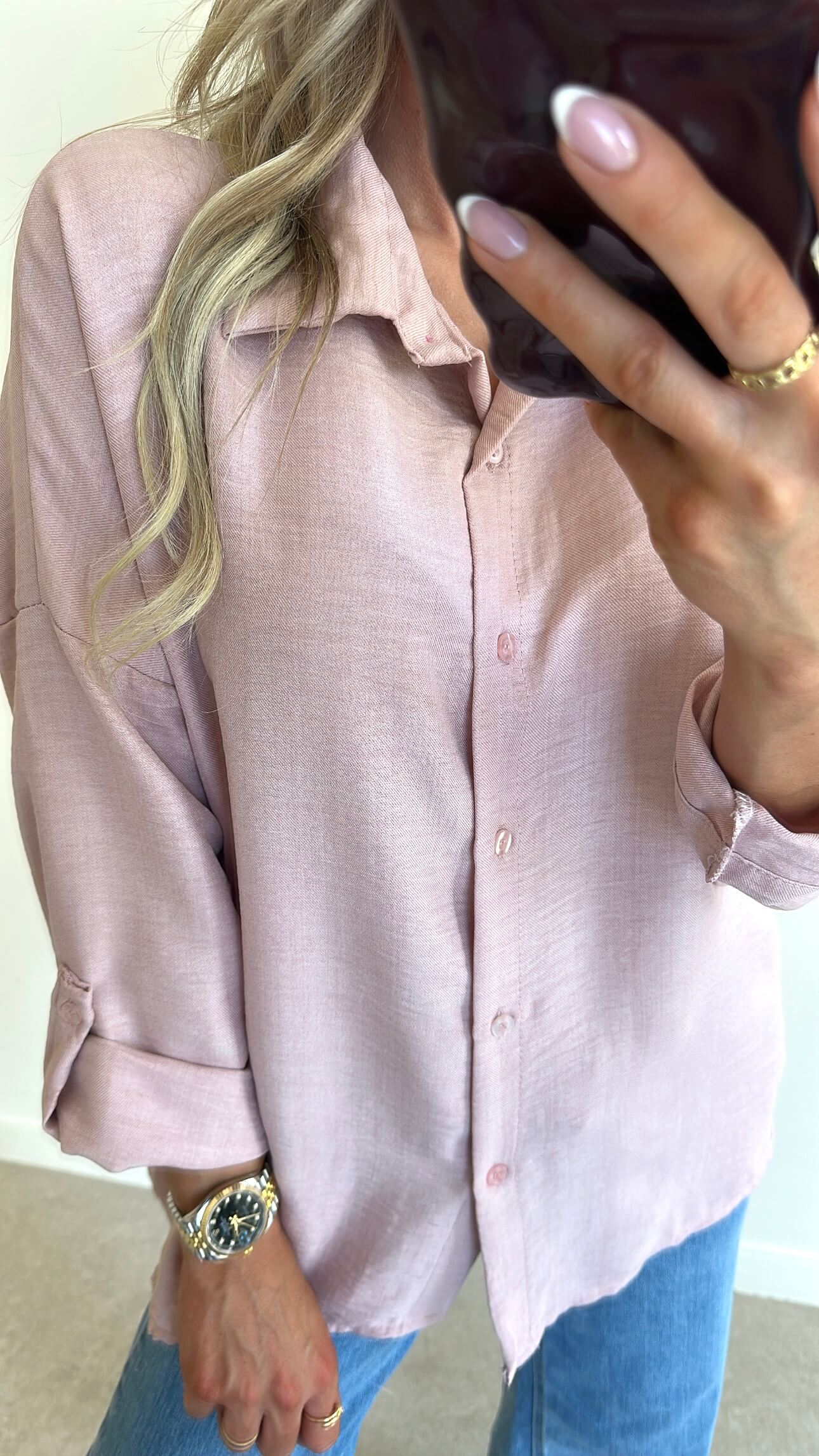 BIBI Blouse - powder pink