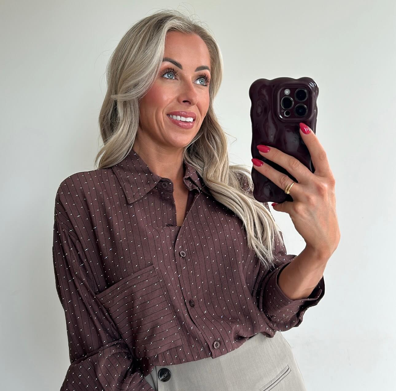 BELLE Blouse - brown