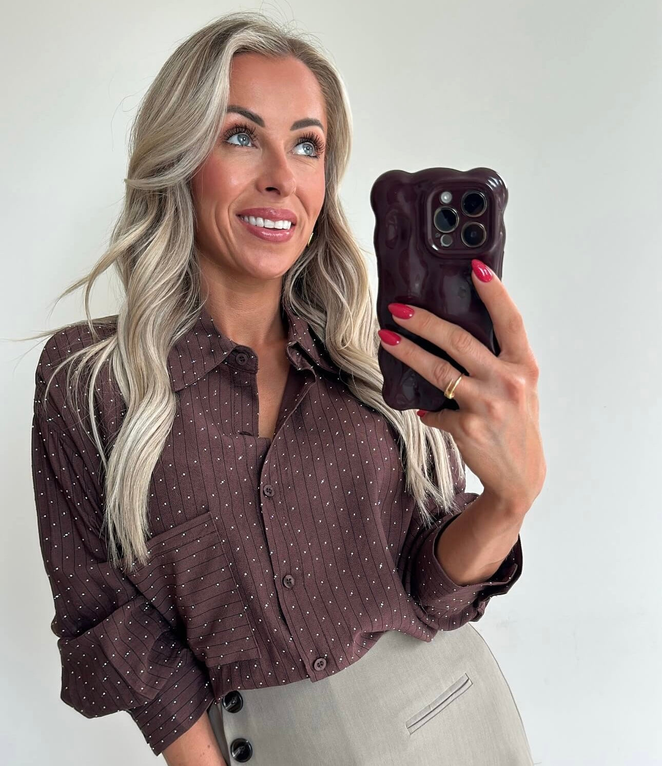 BELLE Blouse - brown