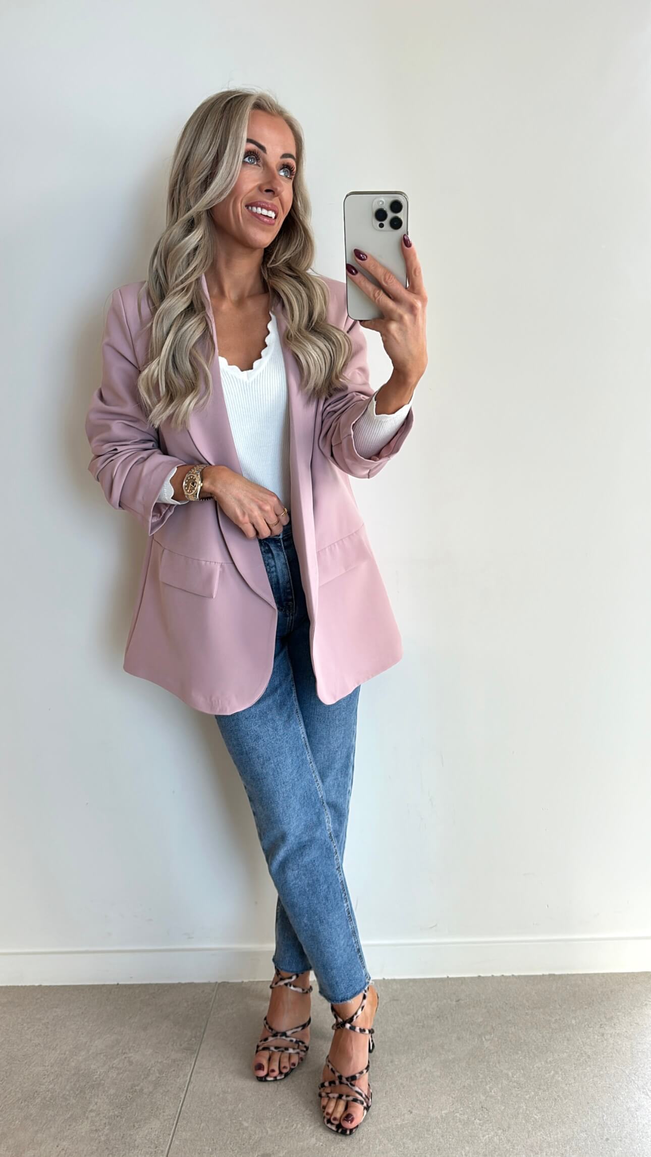 BILLIE Blazer - powder pink