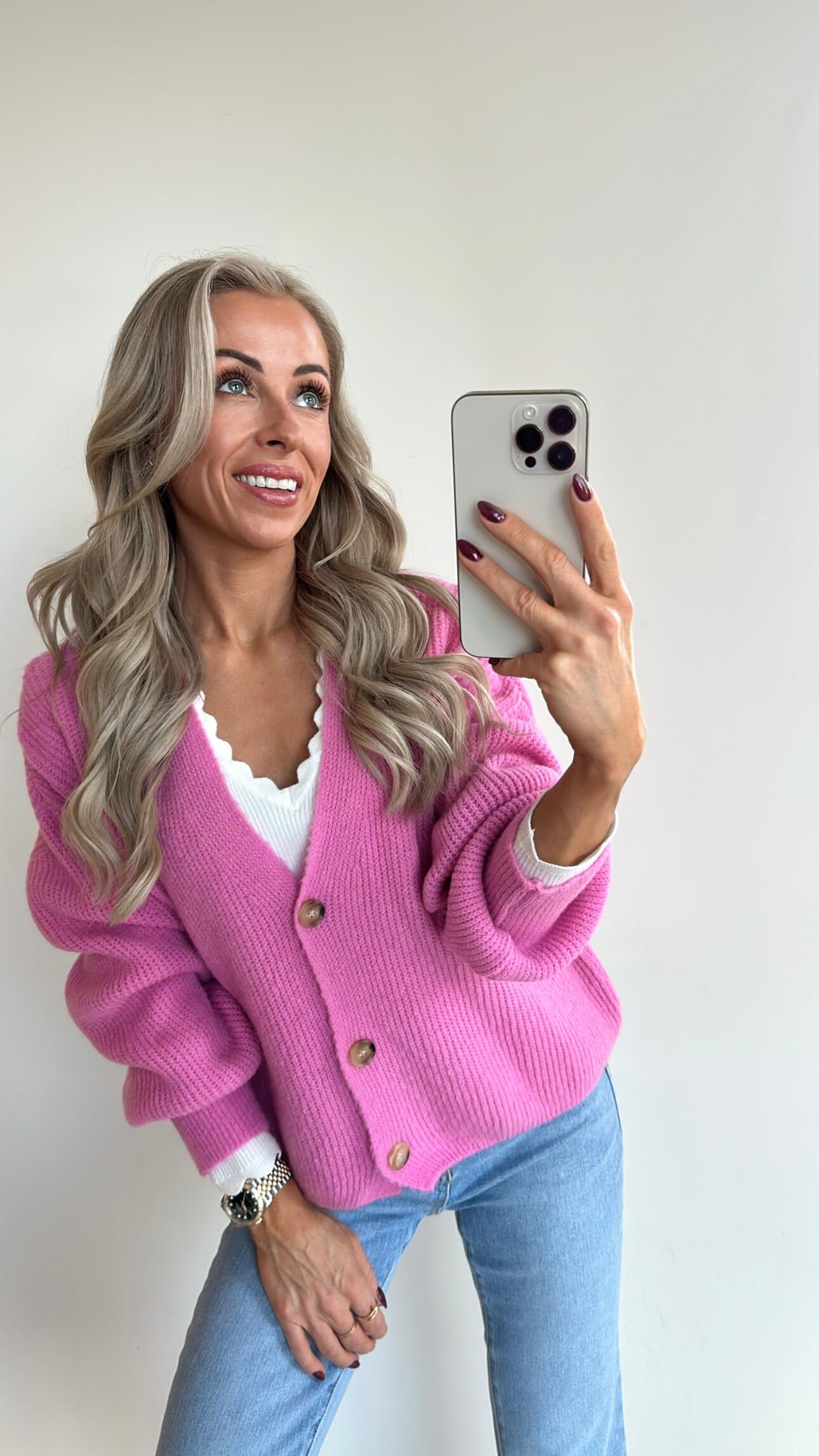 CAMILLE Cardigan - bonbon pink