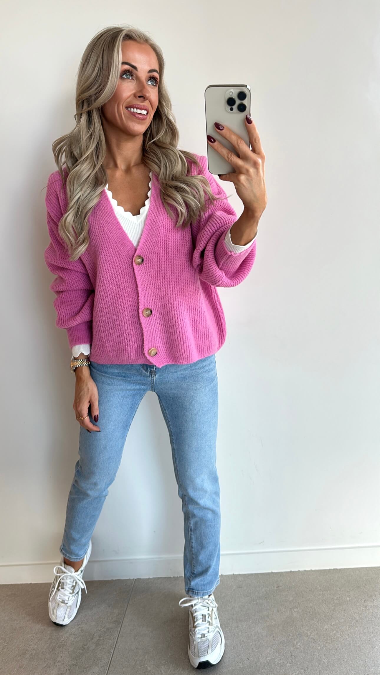 CAMILLE Cardigan - bonbon pink