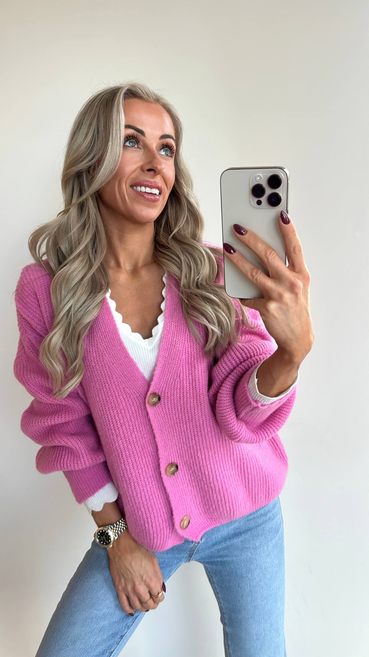 CAMILLE Cardigan - bonbon pink
