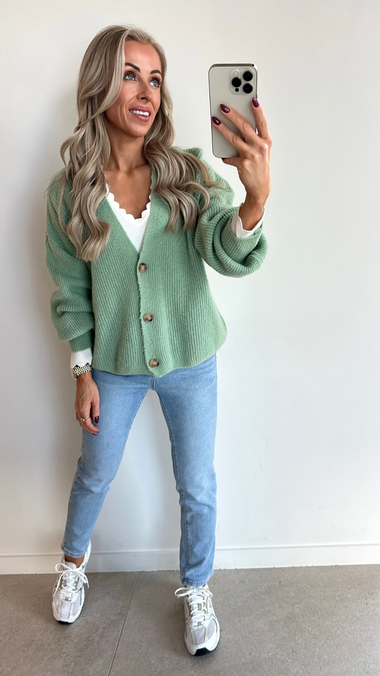 CAMILLE Cardigan - pastel green