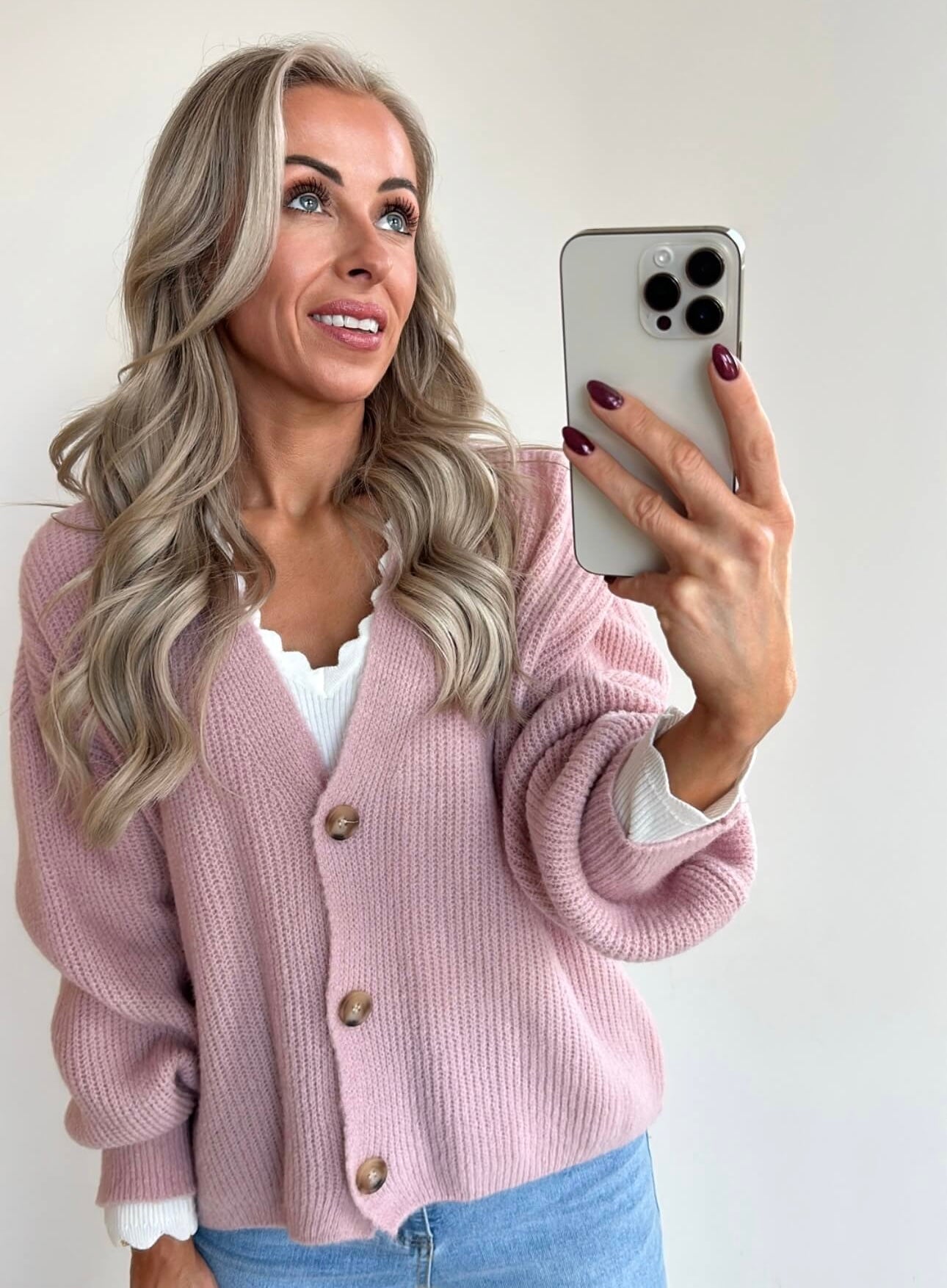 CAMILLE Cardigan - pastel pink