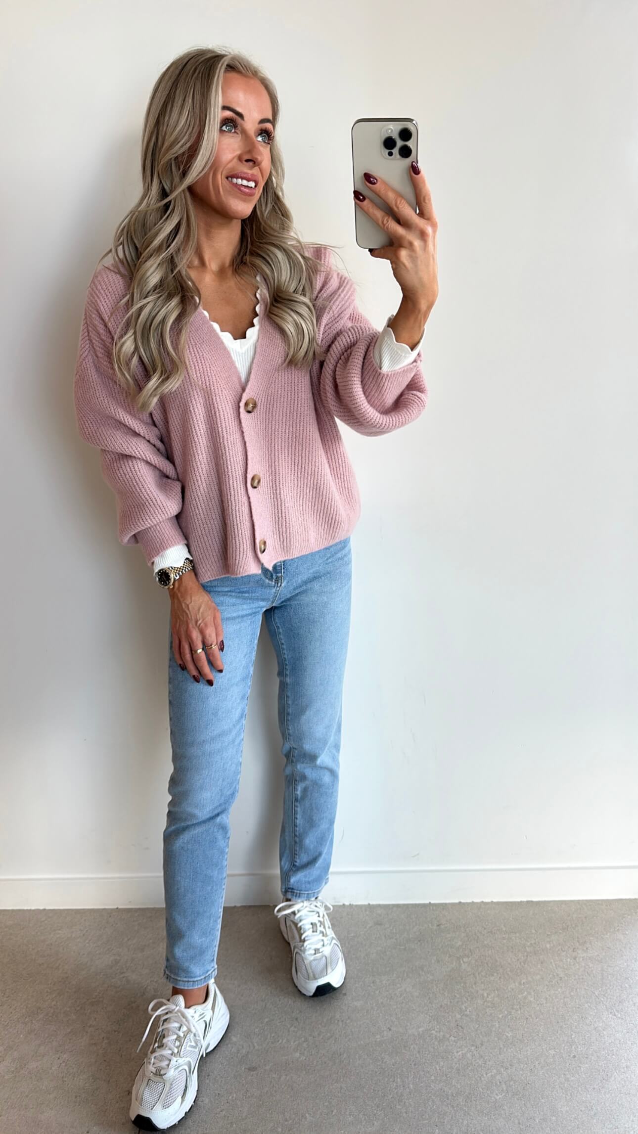CAMILLE Cardigan - pastel pink