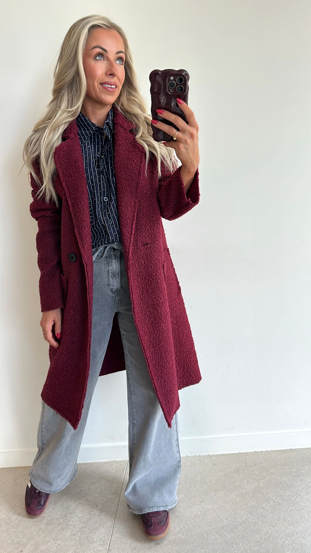 CAMI Coat - burgundy