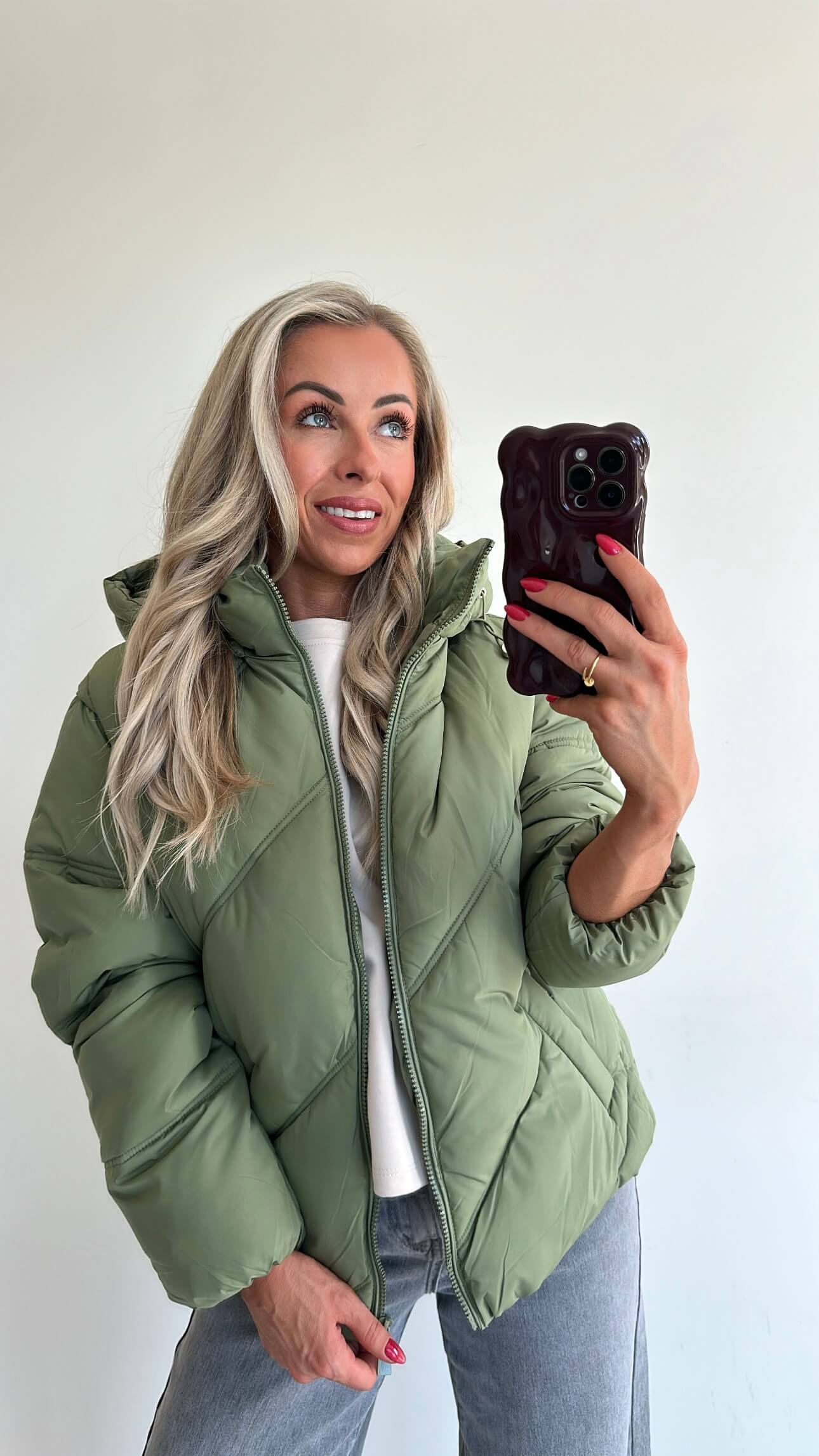 DOLLIE Down Coat - perfect green