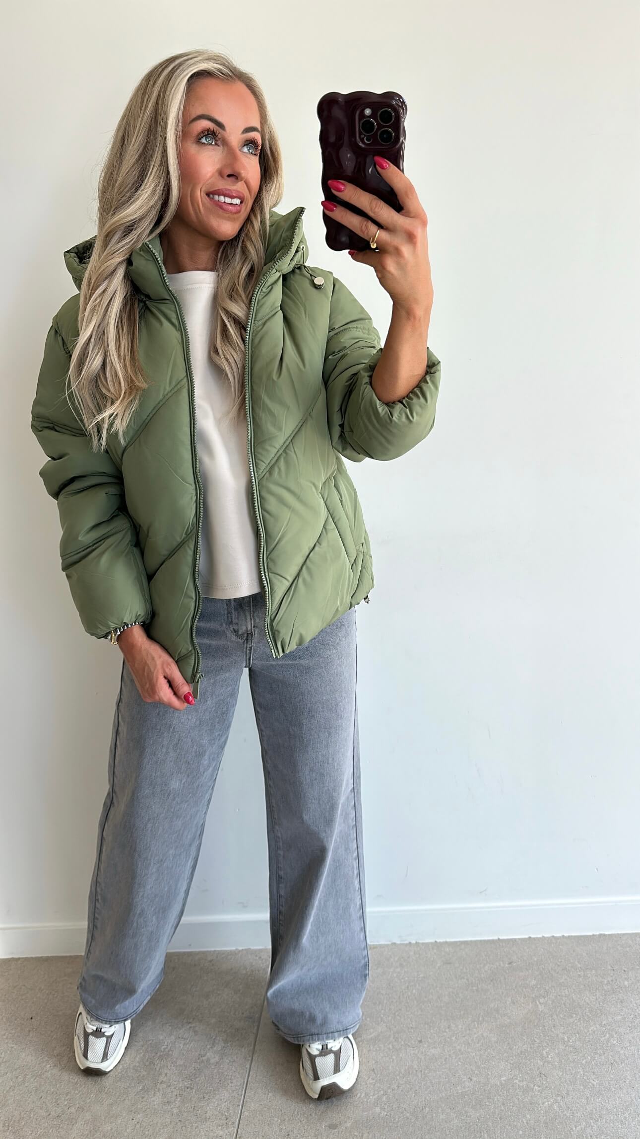 DOLLIE Down Coat - perfect green