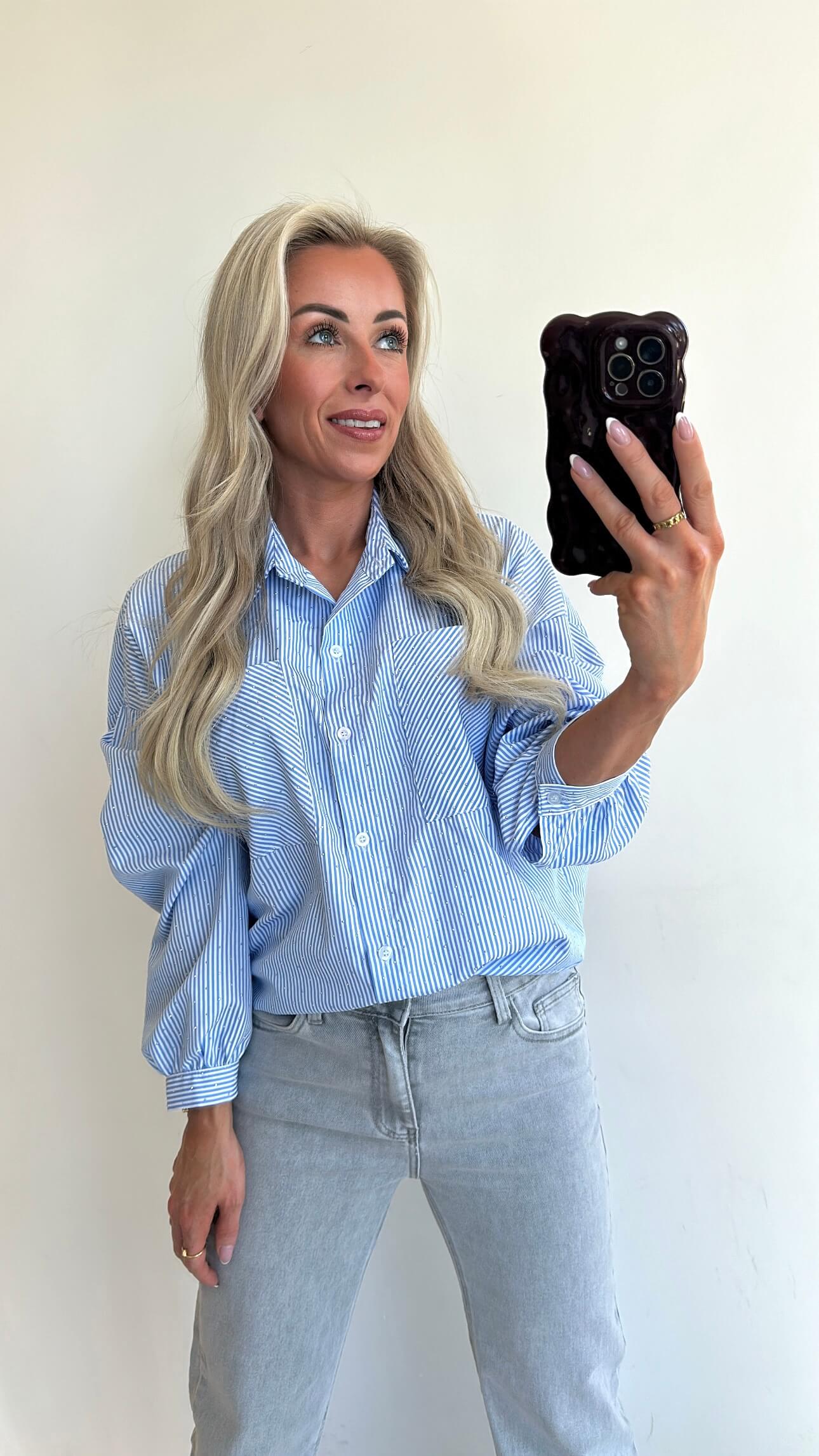 BELLA Blouse - light blue