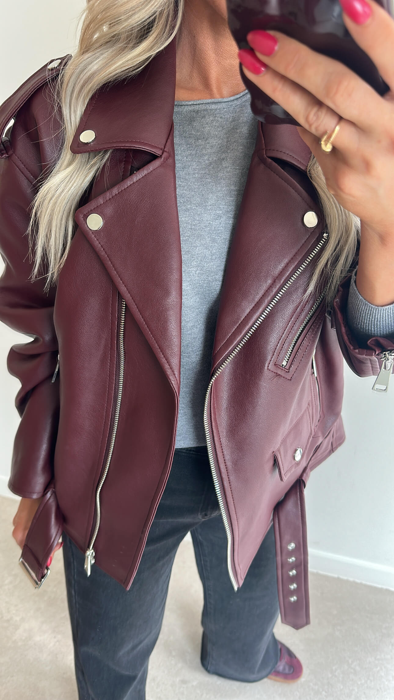 JAIMIE Jacket - burgundy