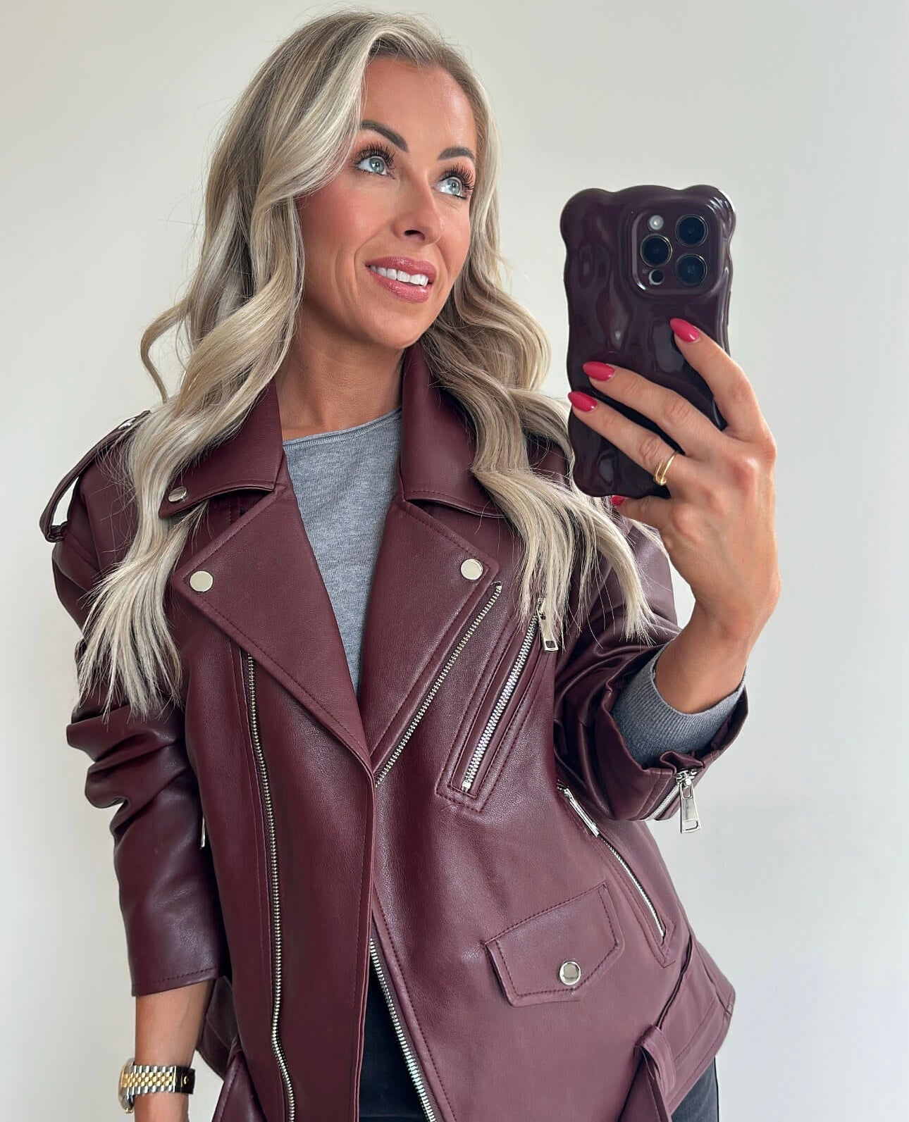 JAIMIE Jacket - burgundy