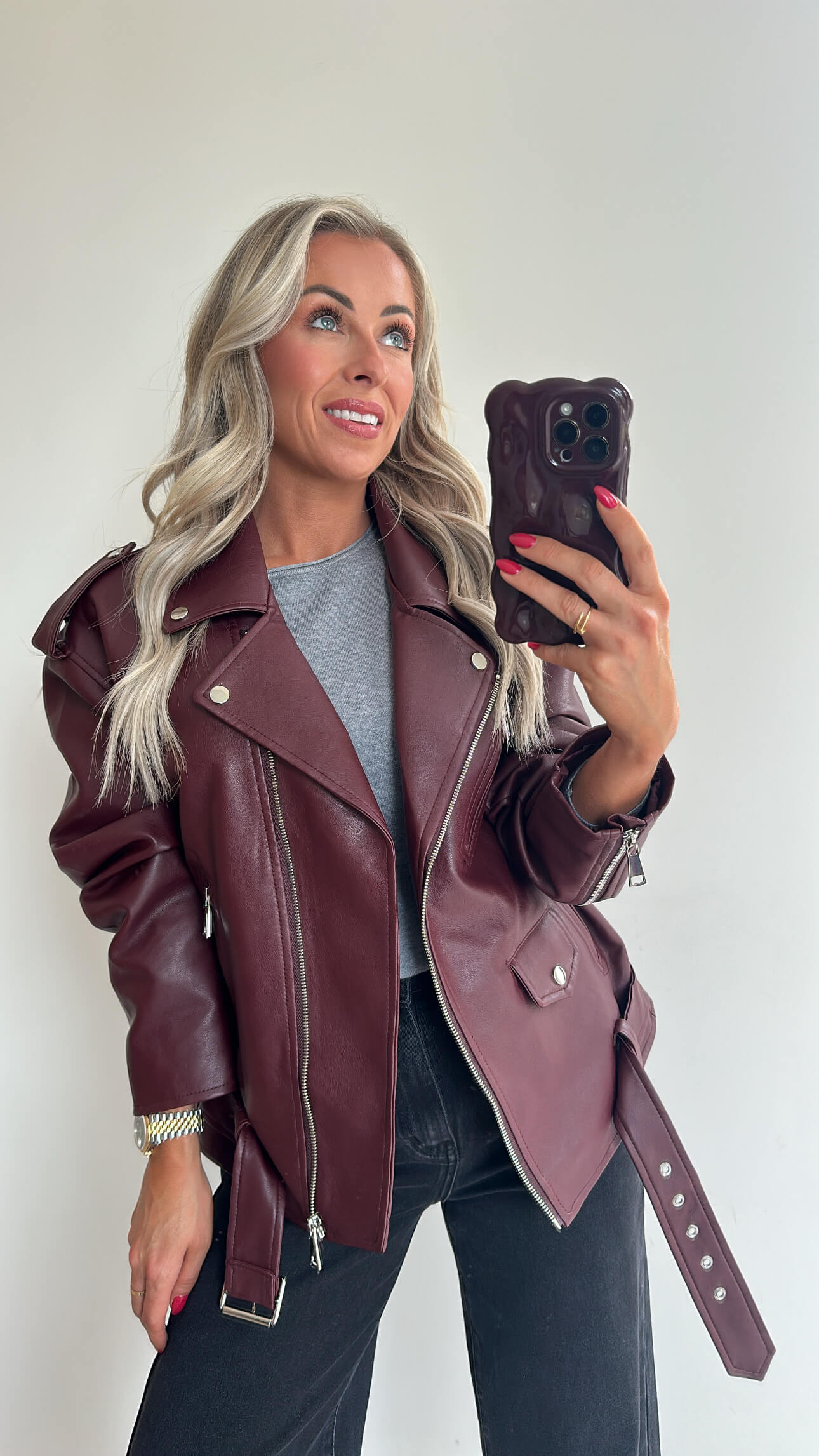 JAIMIE Jacket - burgundy