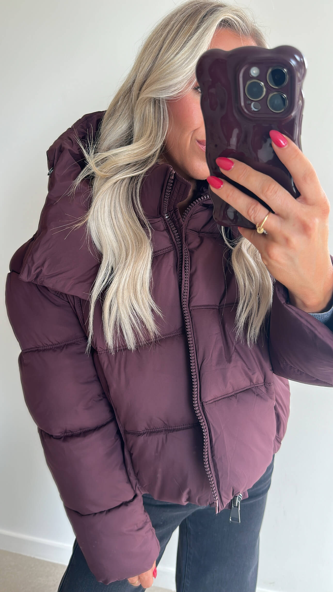 DREAM Downn Coat - burgundy