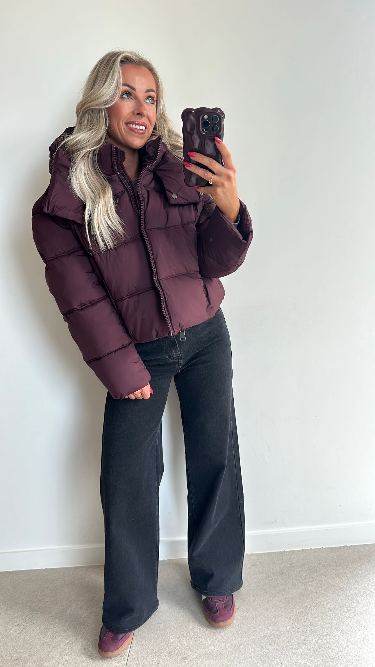 DREAM Downn Coat - burgundy