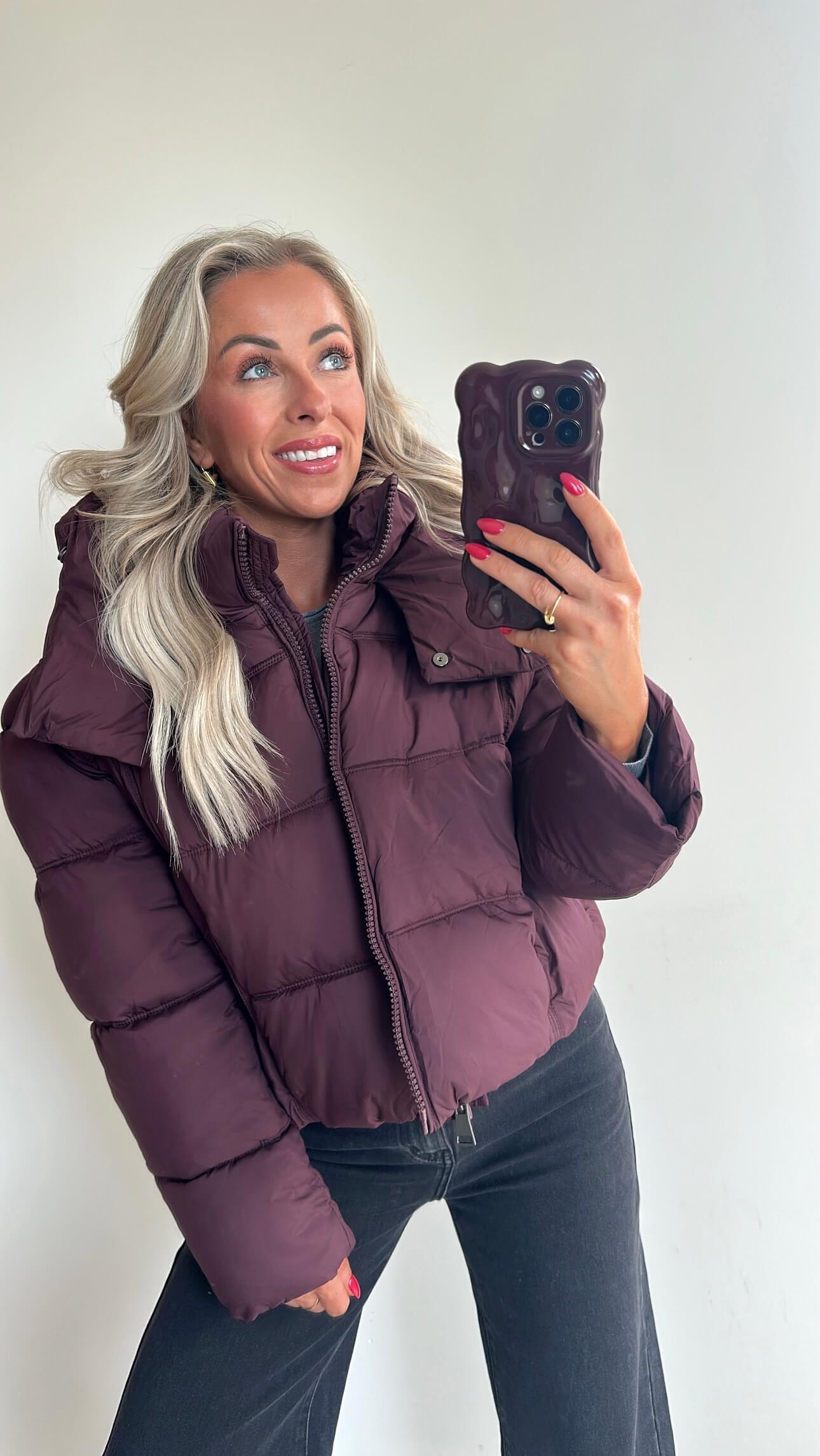 DREAM Downn Coat - burgundy