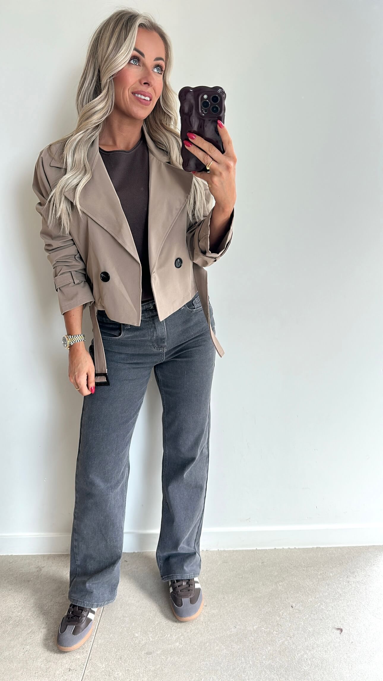 TOMIE Trench - taupe