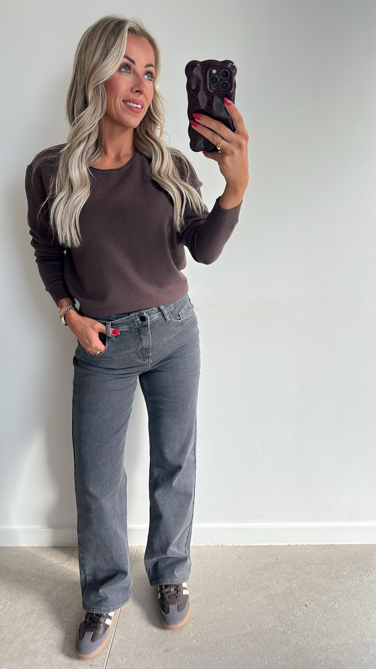 TESS Longsleeve Top - choco