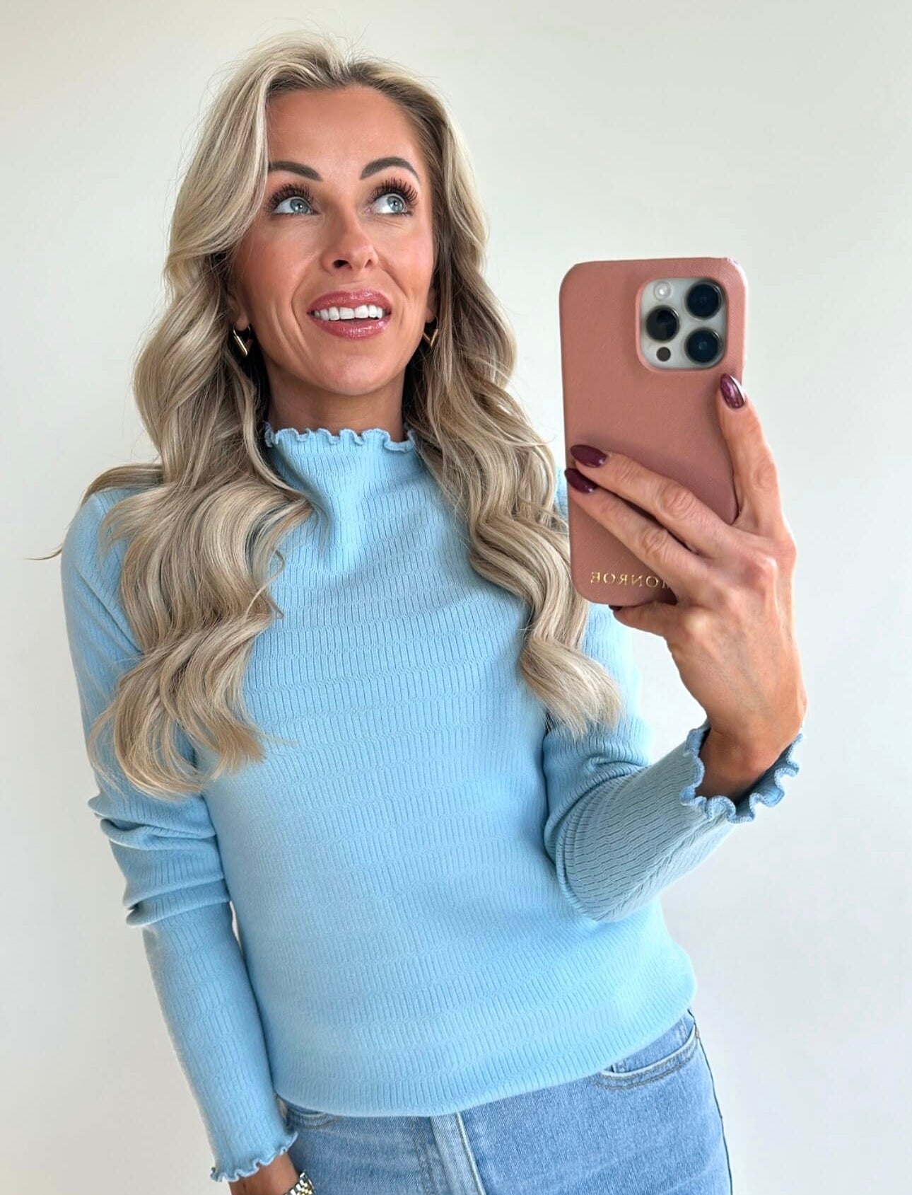 LILLIE Top - baby blue