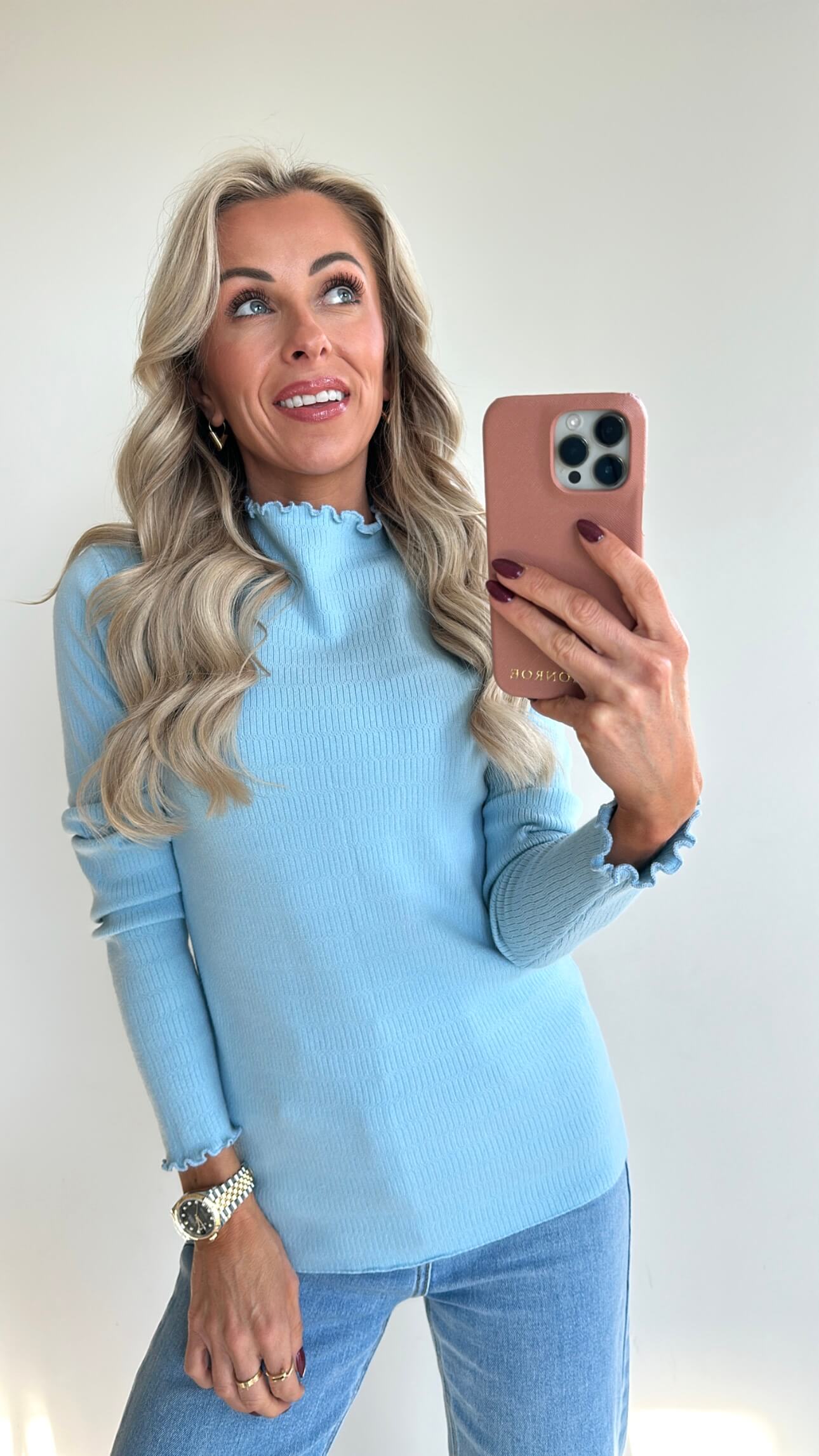 LILLIE Top - baby blue