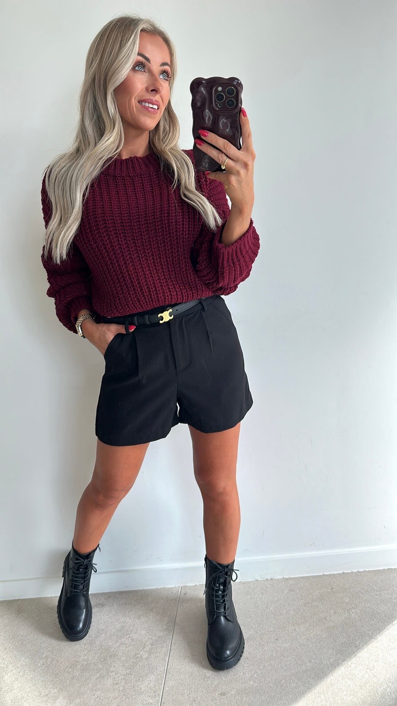 POPPIE Pull - bordeaux