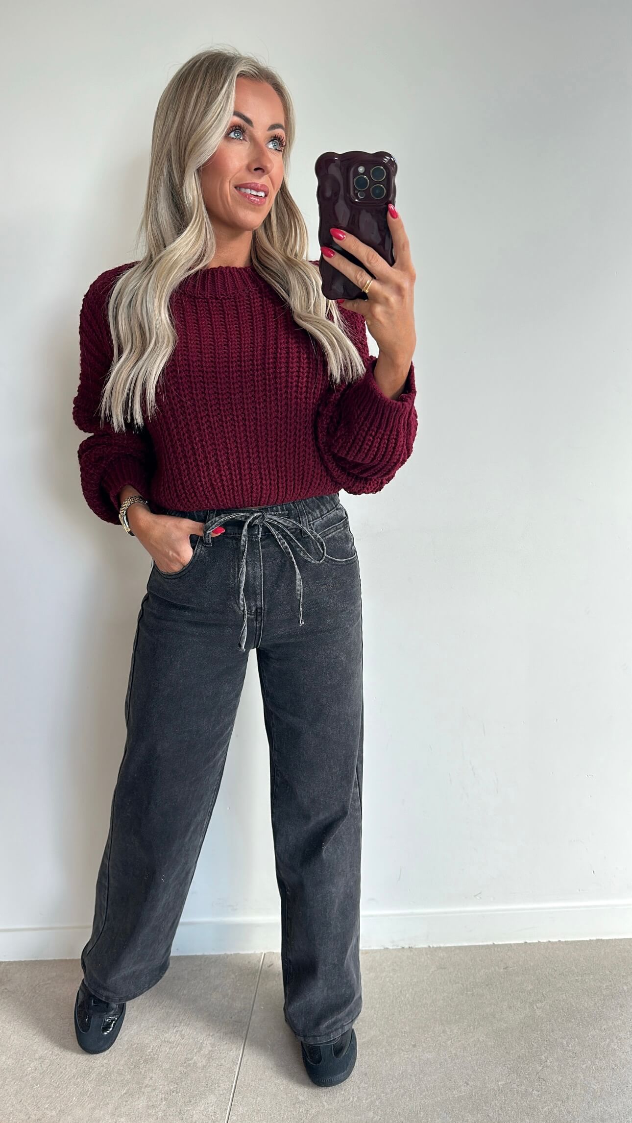 POPPIE Pull - bordeaux