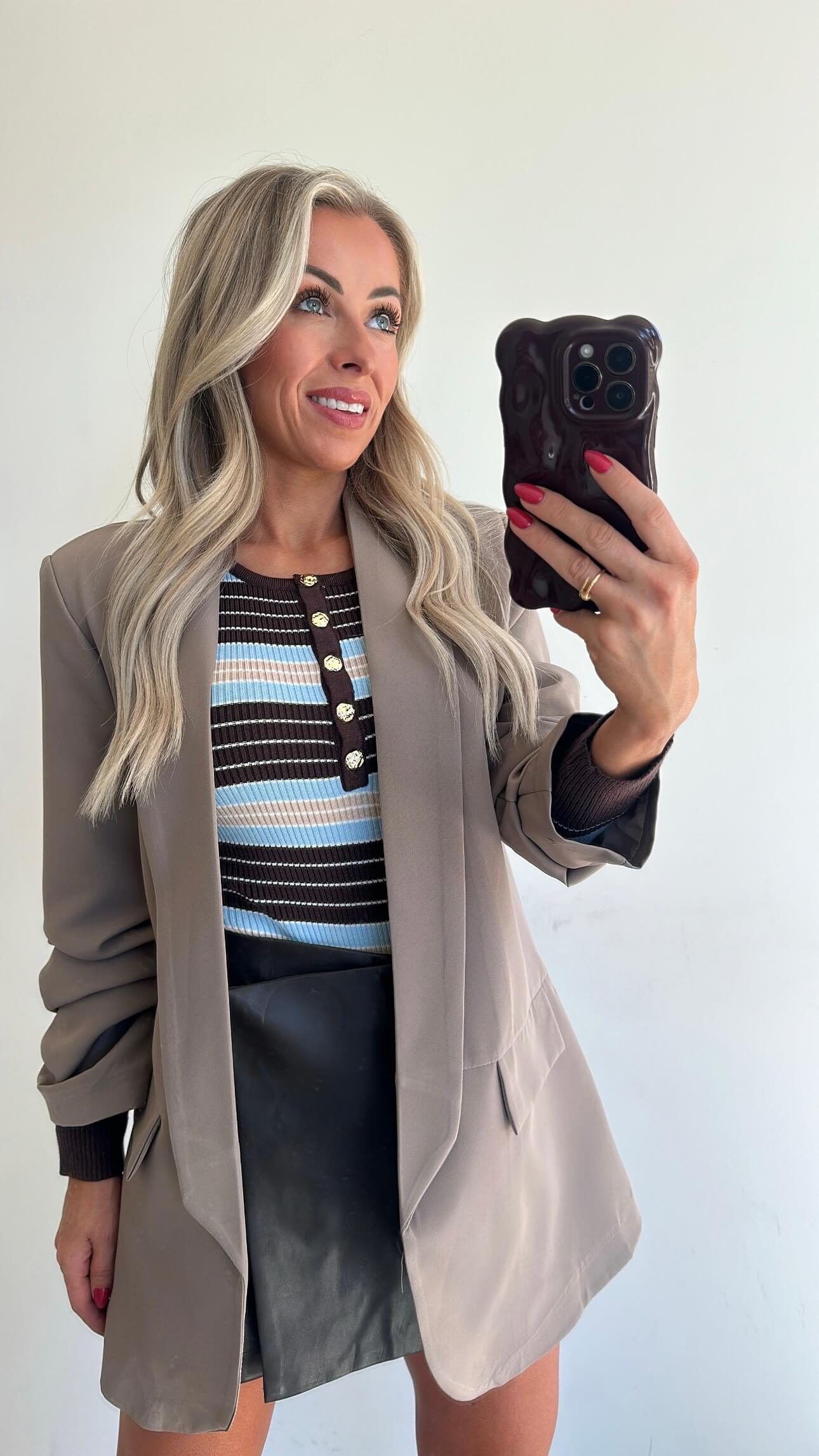 BILLIE Blazer - taupe