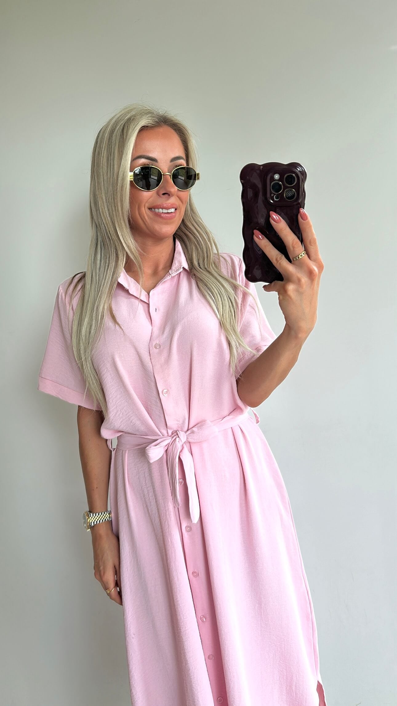 SUMMER SOPHIE Dress Long - baby pink